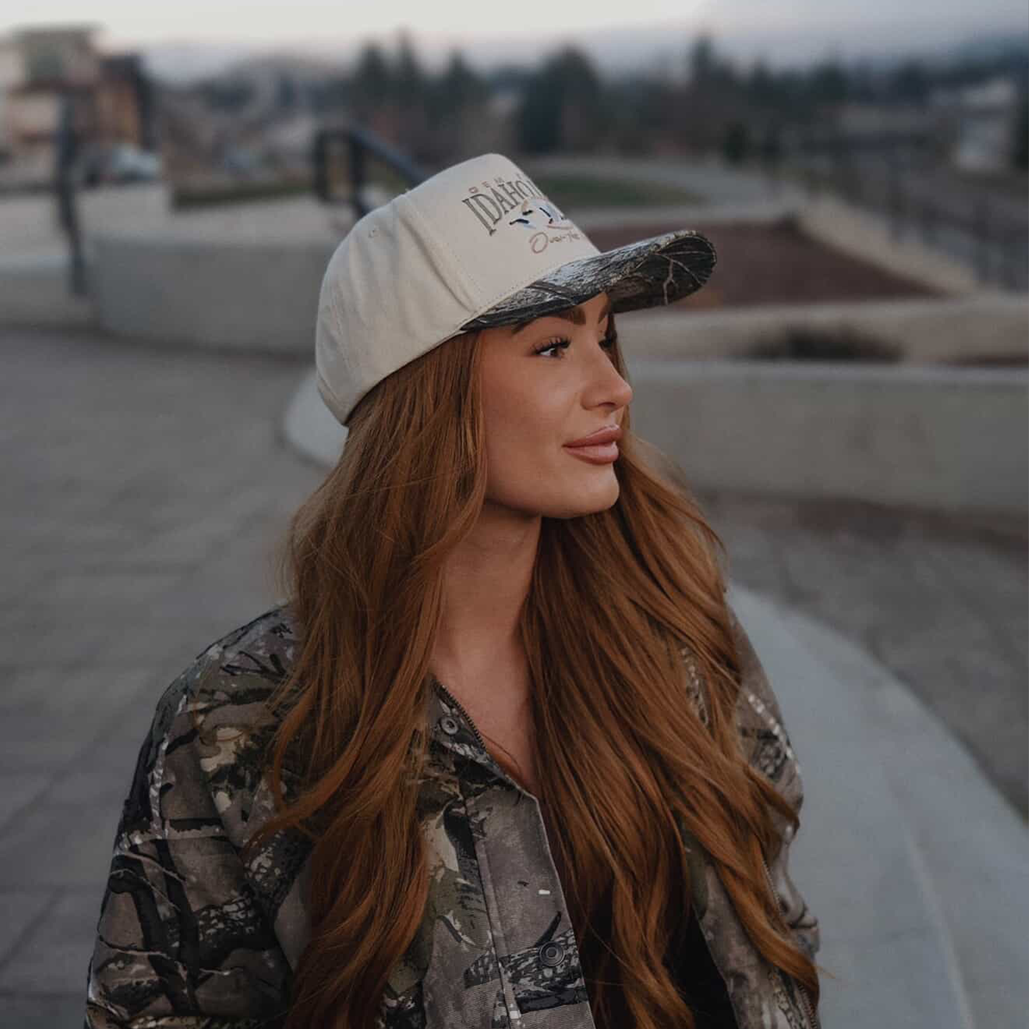 Over The Pines Retro Hat | Beige/Camo