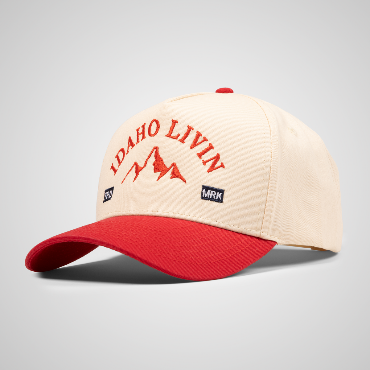 Peak Retro Hat | Beige/Red