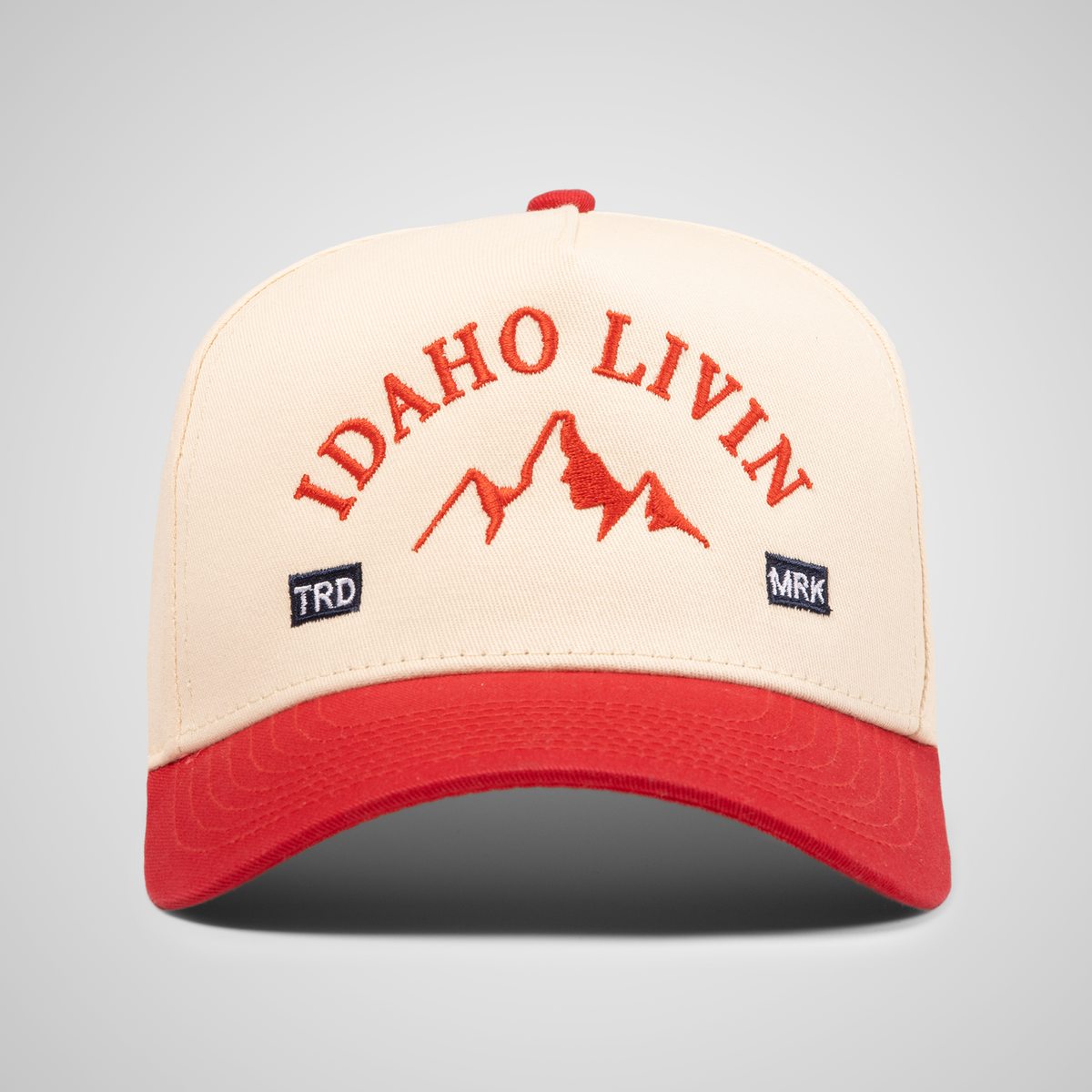 Peak Retro Hat | Beige/Red