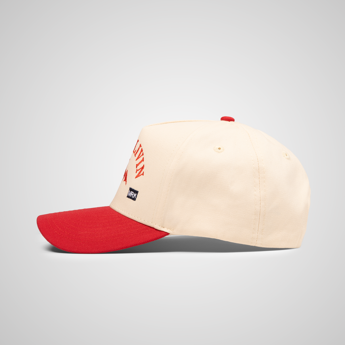 Peak Retro Hat | Beige/Red