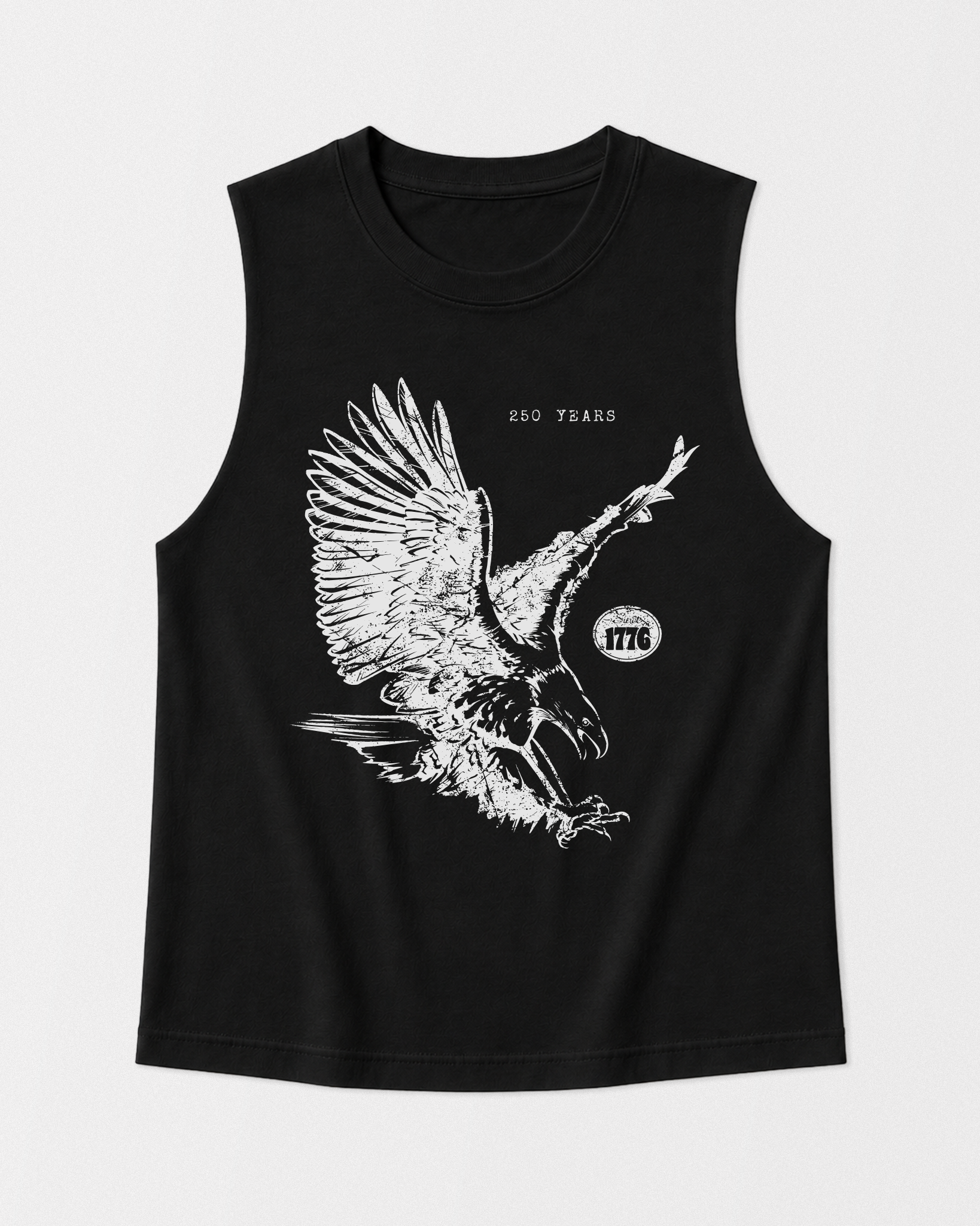 Women's Eagle Muscle Tank - Black