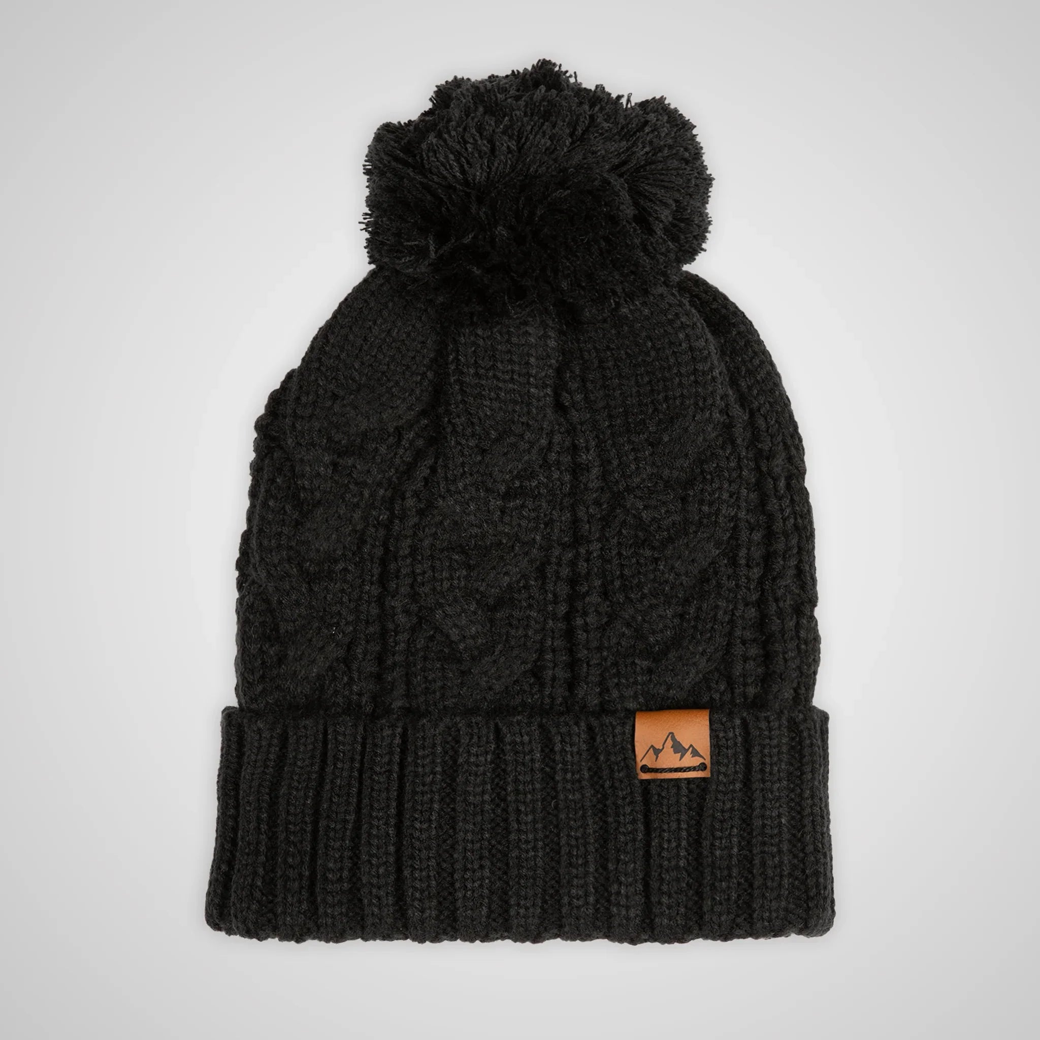 Women's Peak Pom Pom Beanie | Black