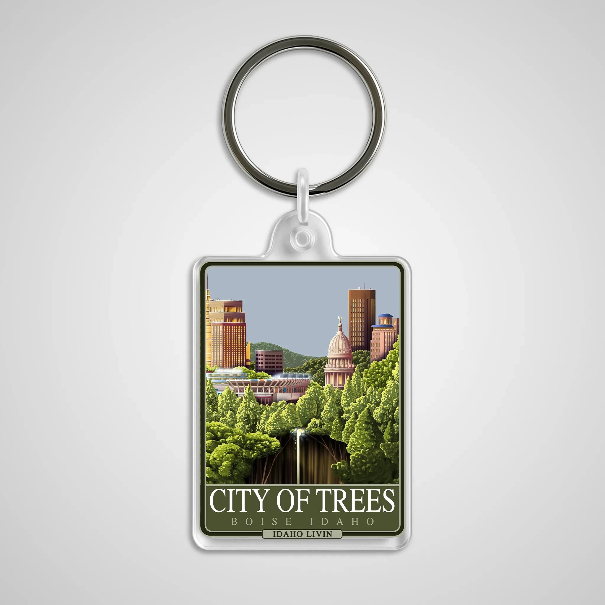 City of trees Keychain