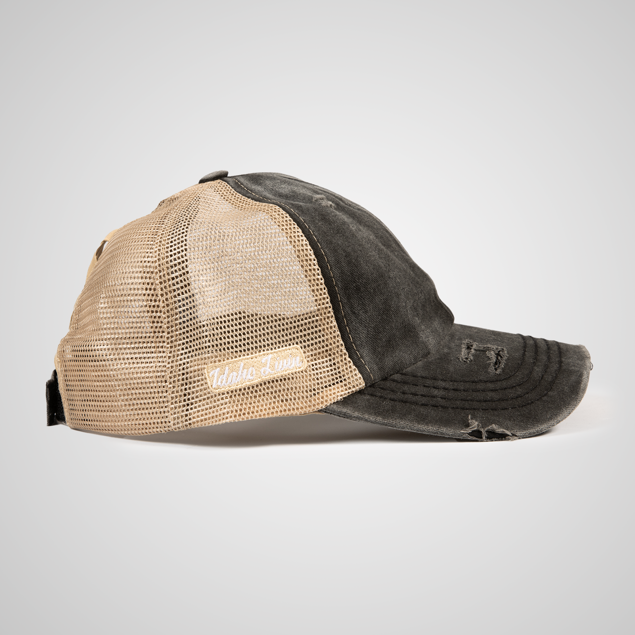 Distressed Peak Ponytail Hat