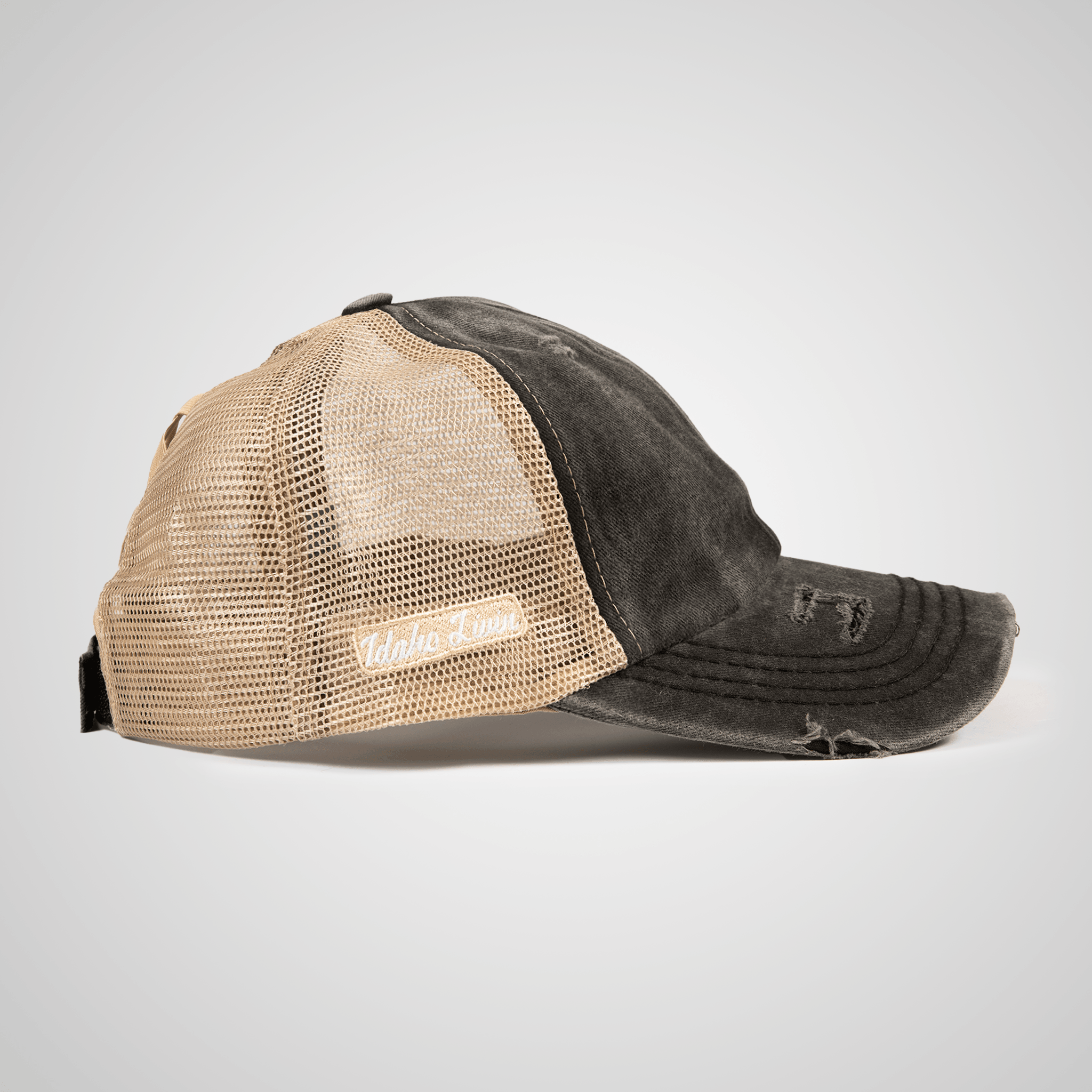 Distressed Peak Ponytail Hat