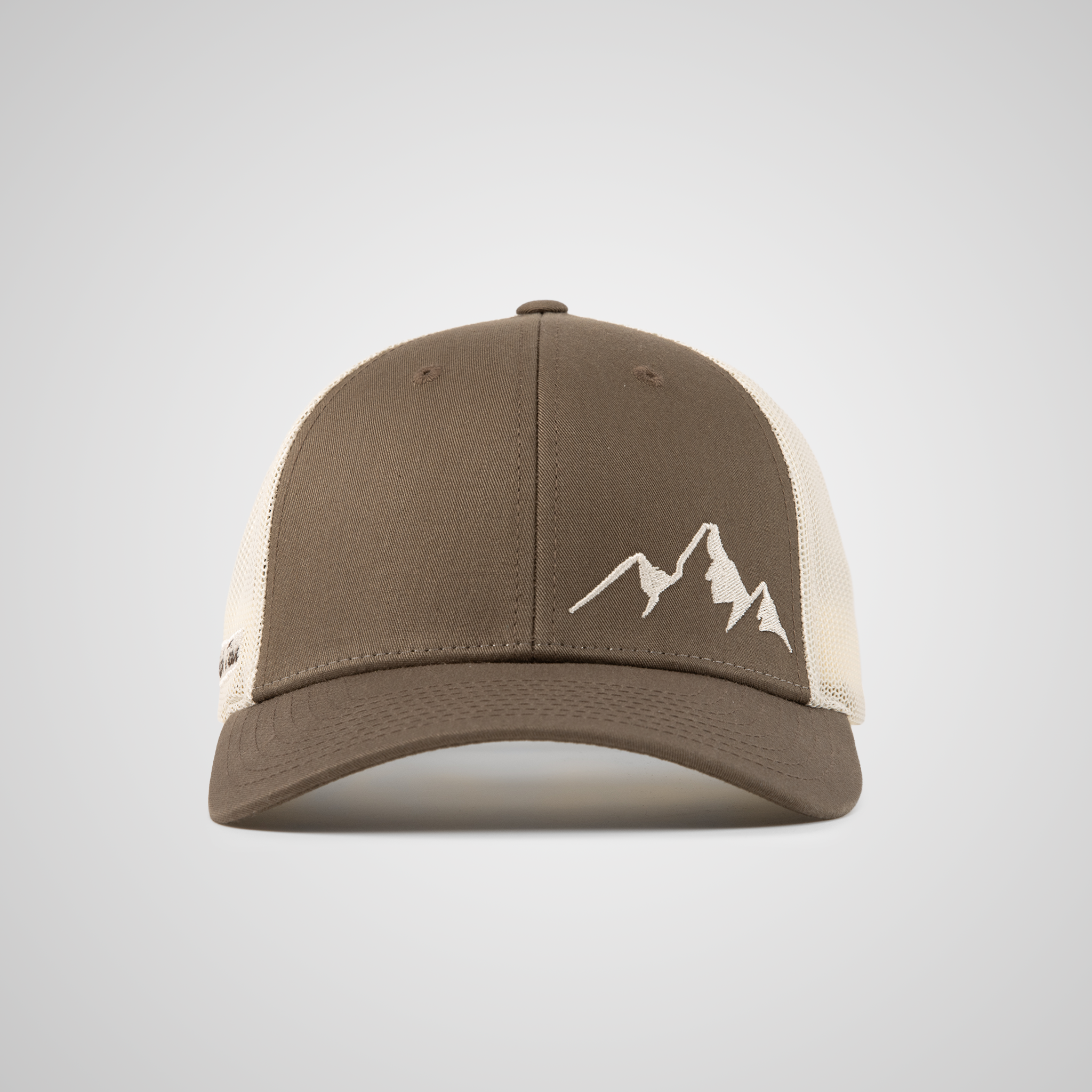 Low Profile Peak Trucker Hat | Chocolate/Birch