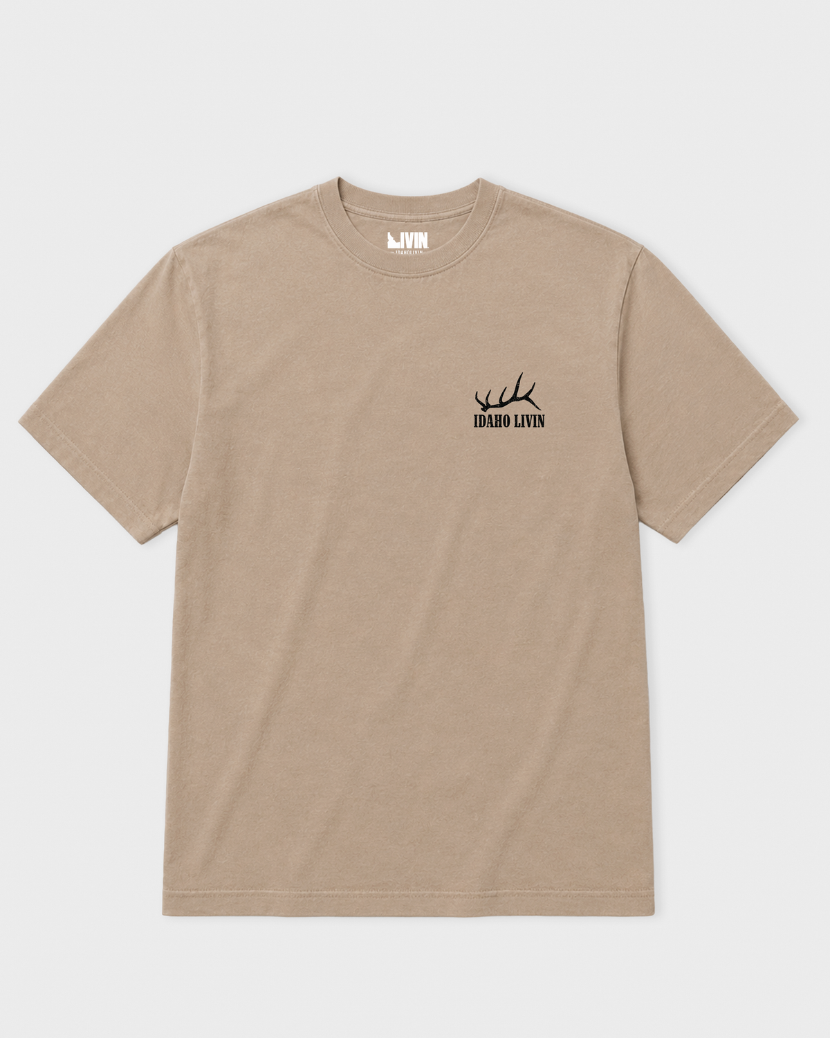 Elk Heavyweight Washed Graphic Tee | Khaki