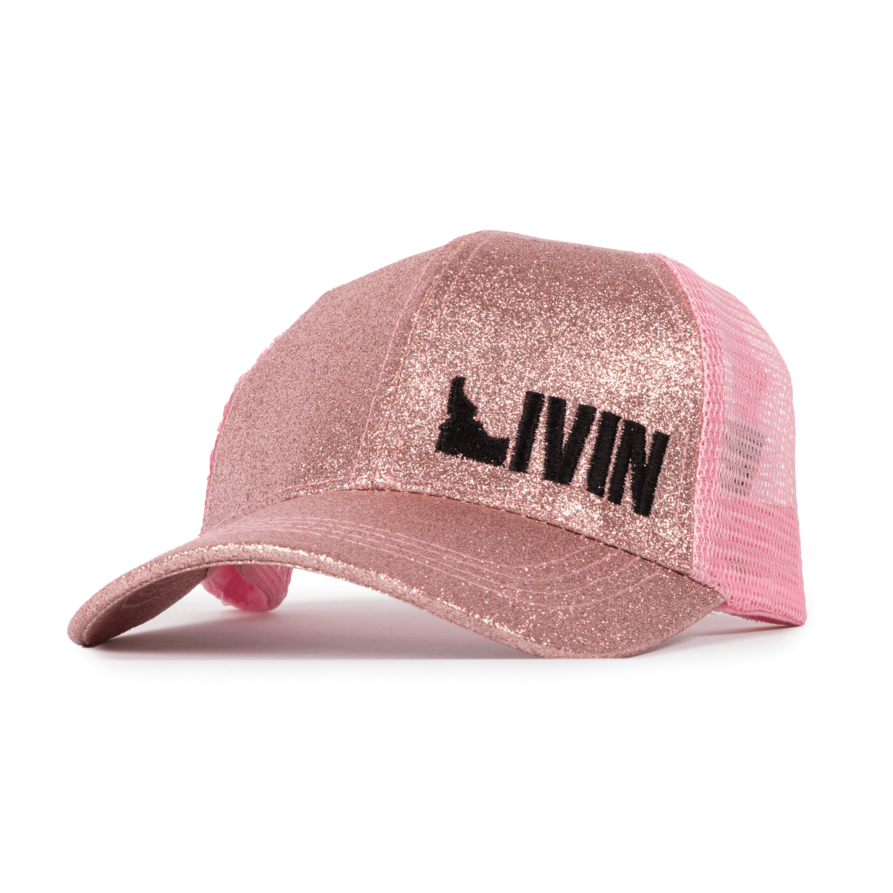 Kids' Glitter Ponytail Hat - Idaho Livin