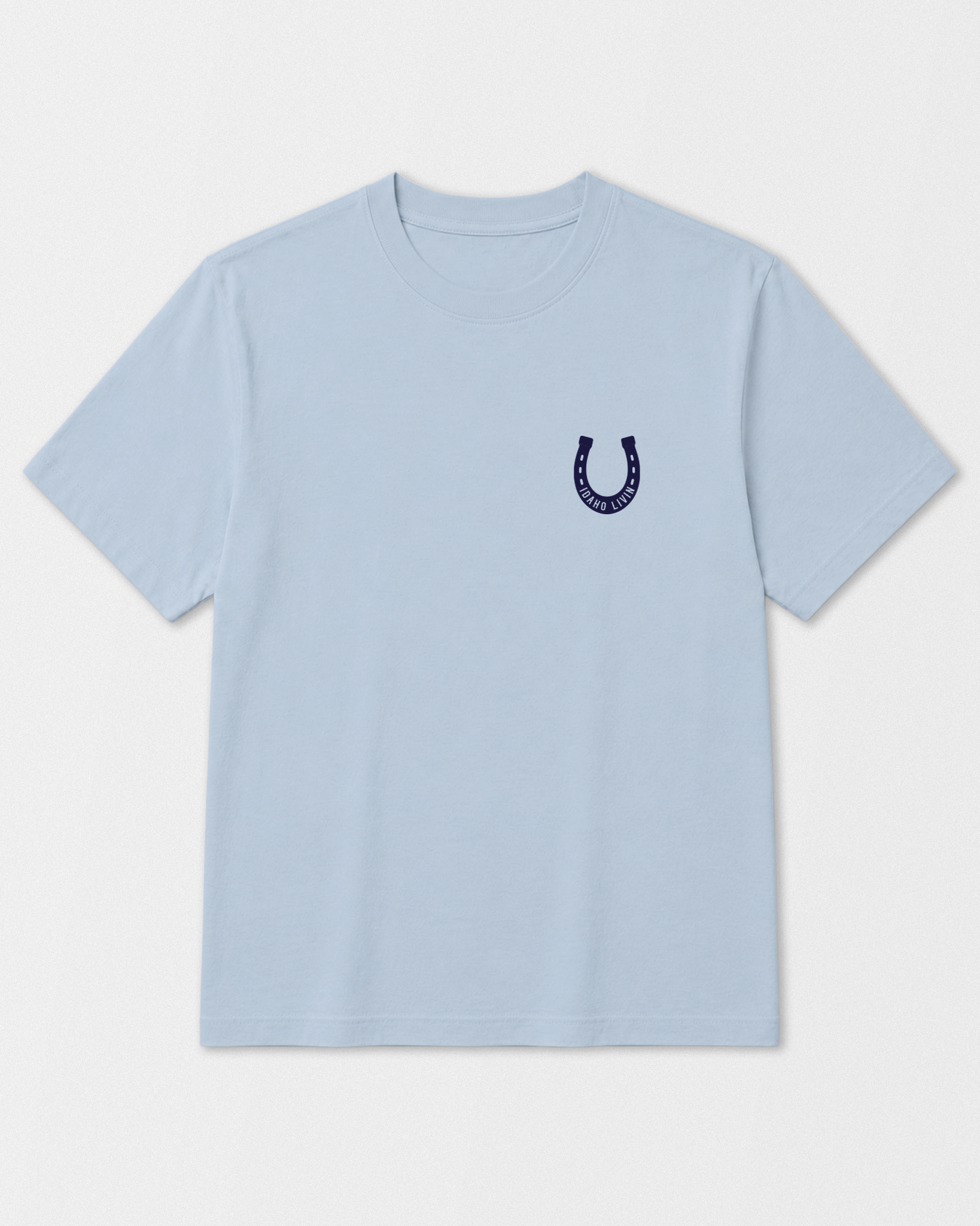 Bronco Heavyweight Washed Graphic Tee | Light Denim