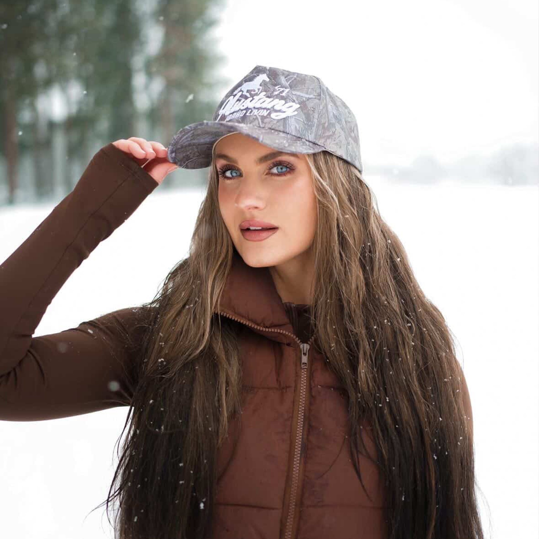Mustang Retro Hat- Camo