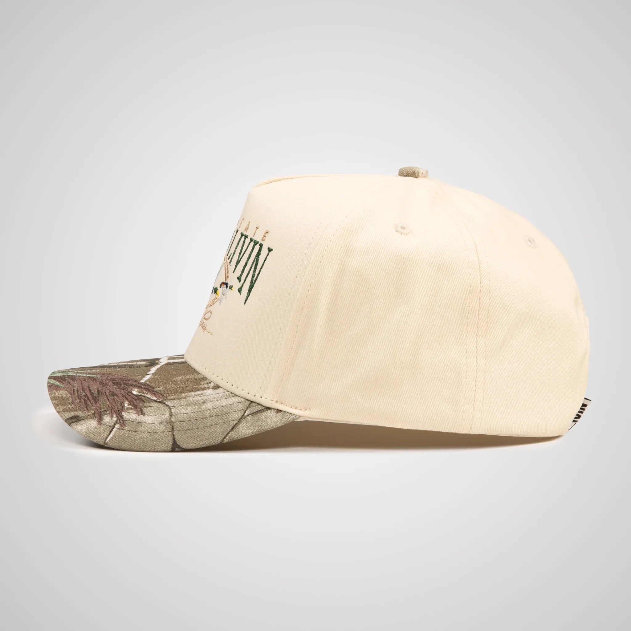 Over The Pines Retro Hat | Beige/Camo