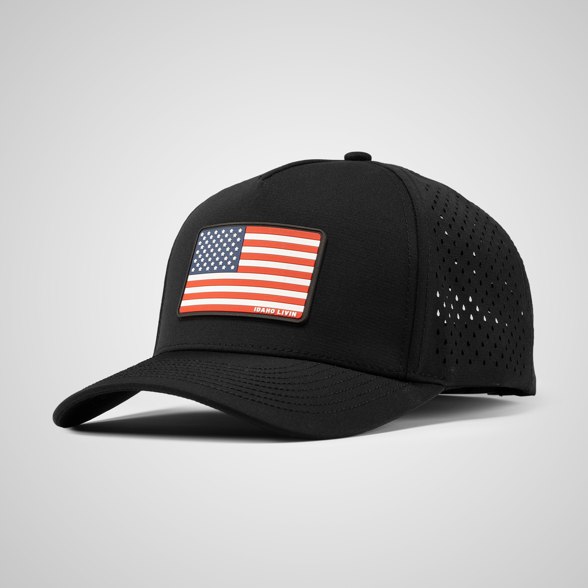 American Flag Patch Waterproof Performance Hat