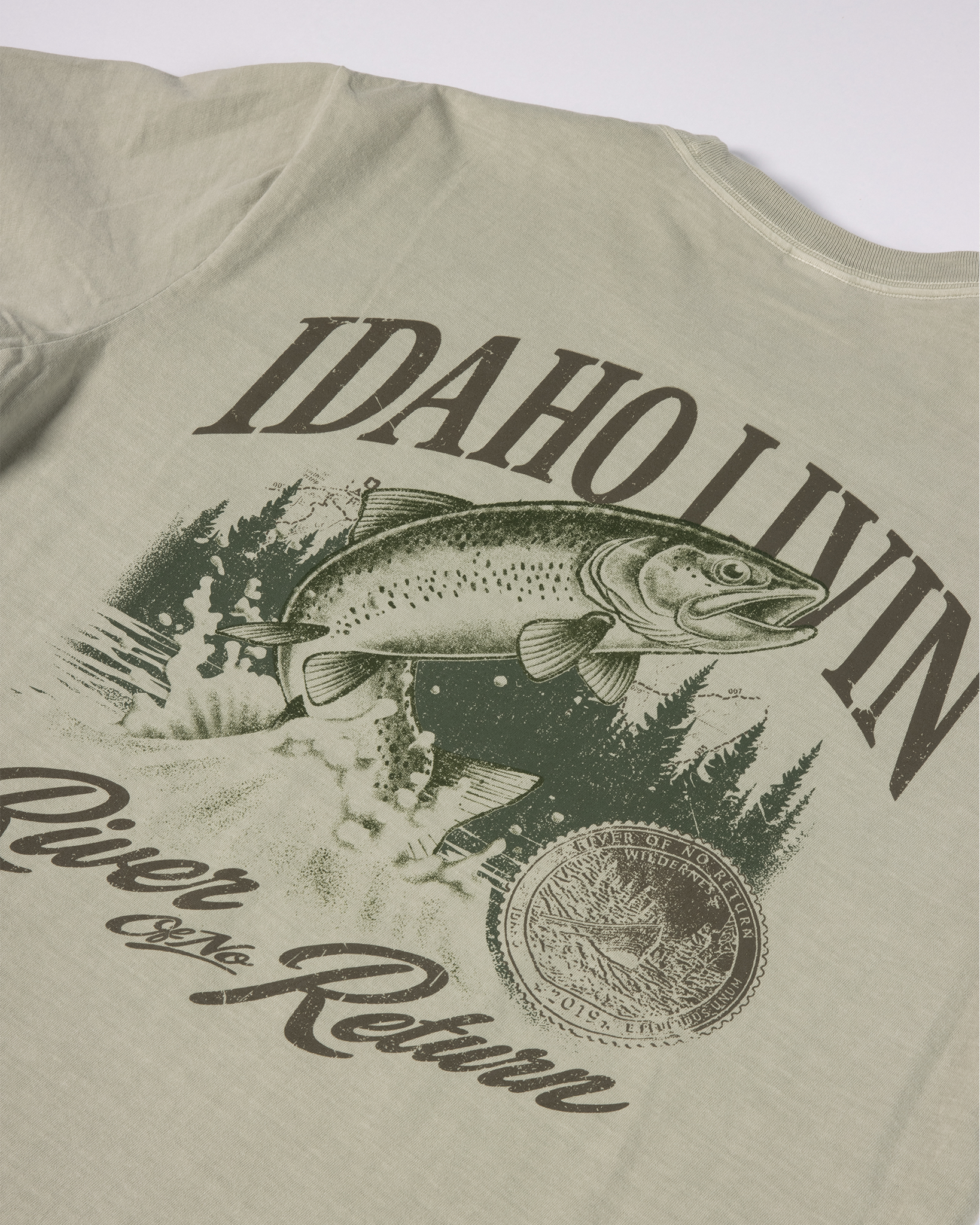 Fish Heavyweight Washed Graphic Tee | Washed Thyme