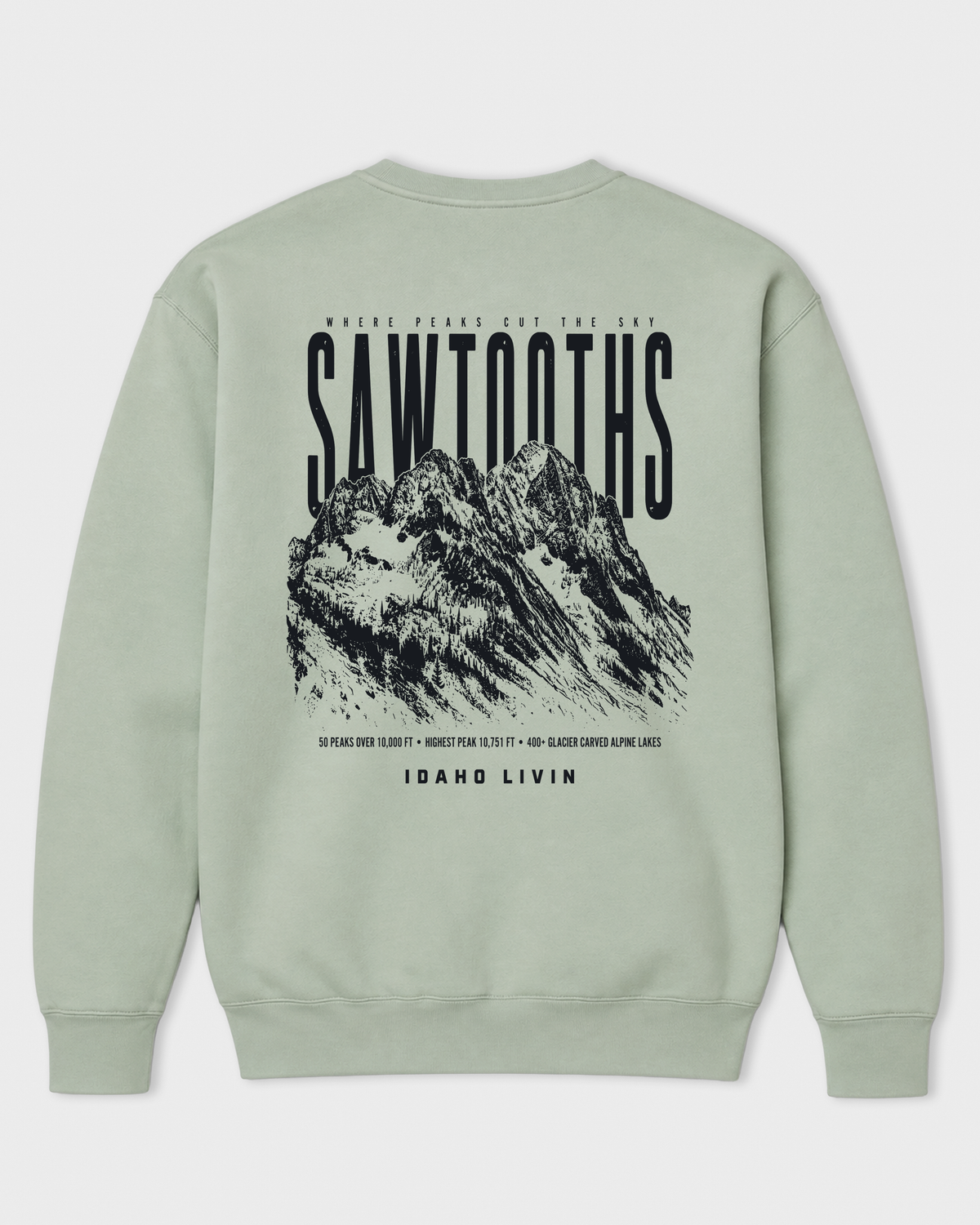 Sawtooth Heavyweight Crewneck | Sage