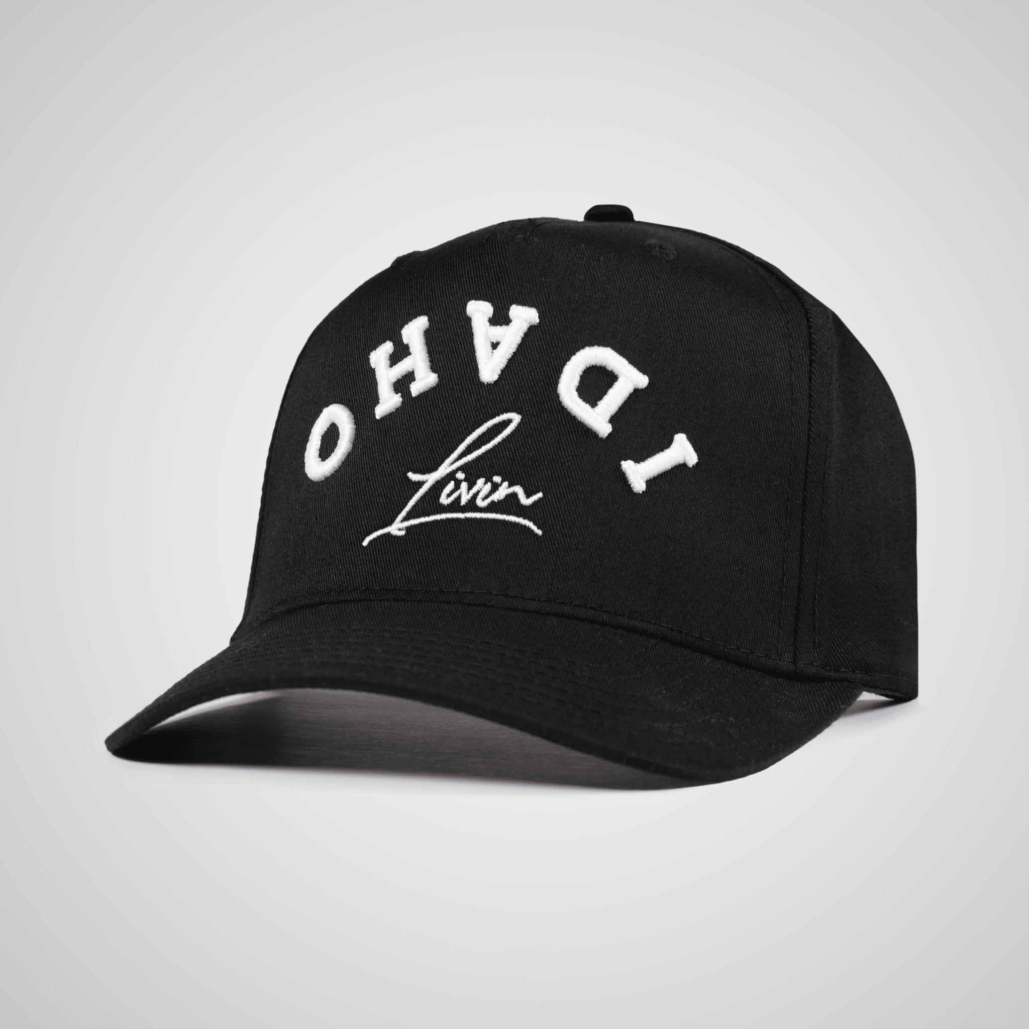 Upside Down Retro Hat - Black