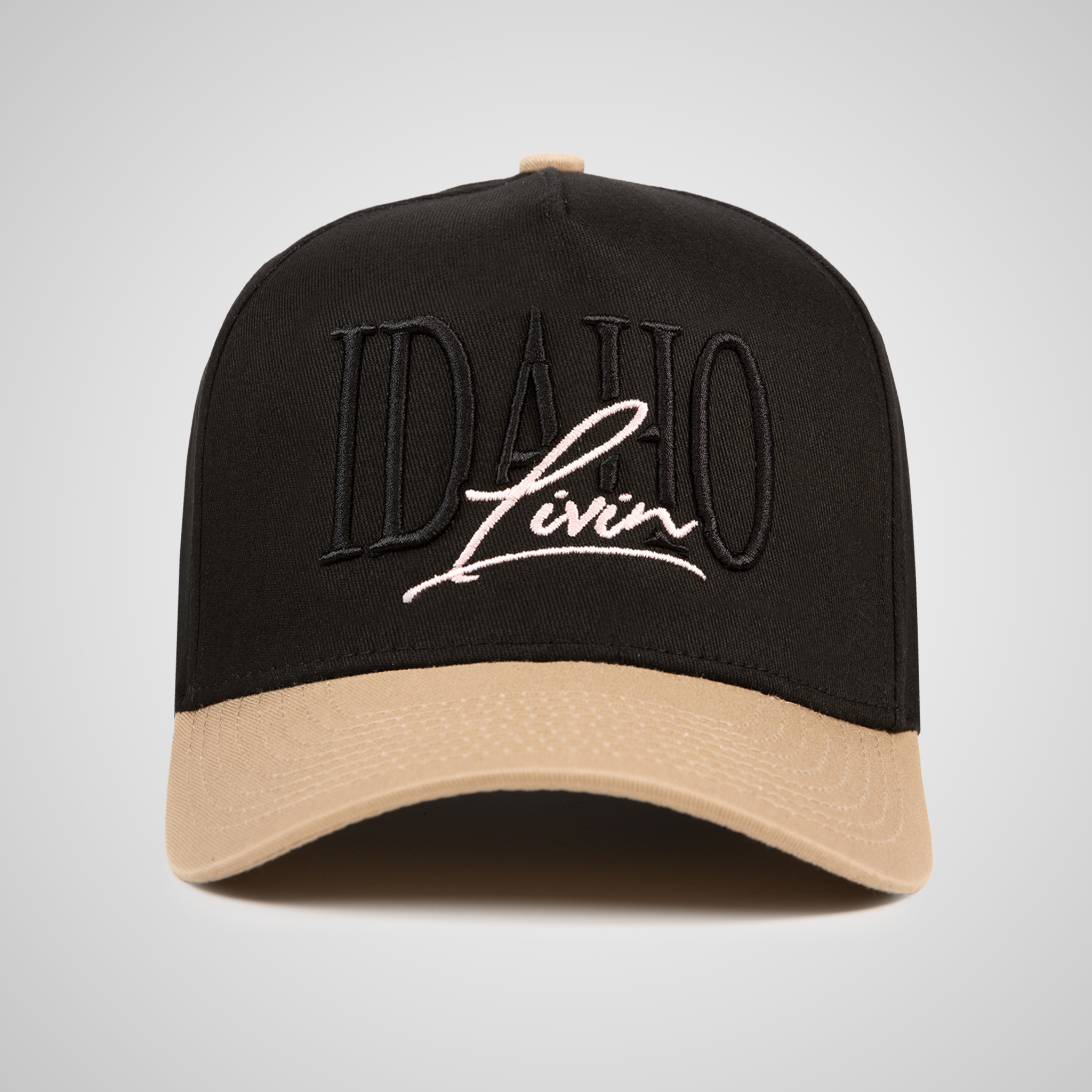 Idaho Script Retro - Black/khaki Pink