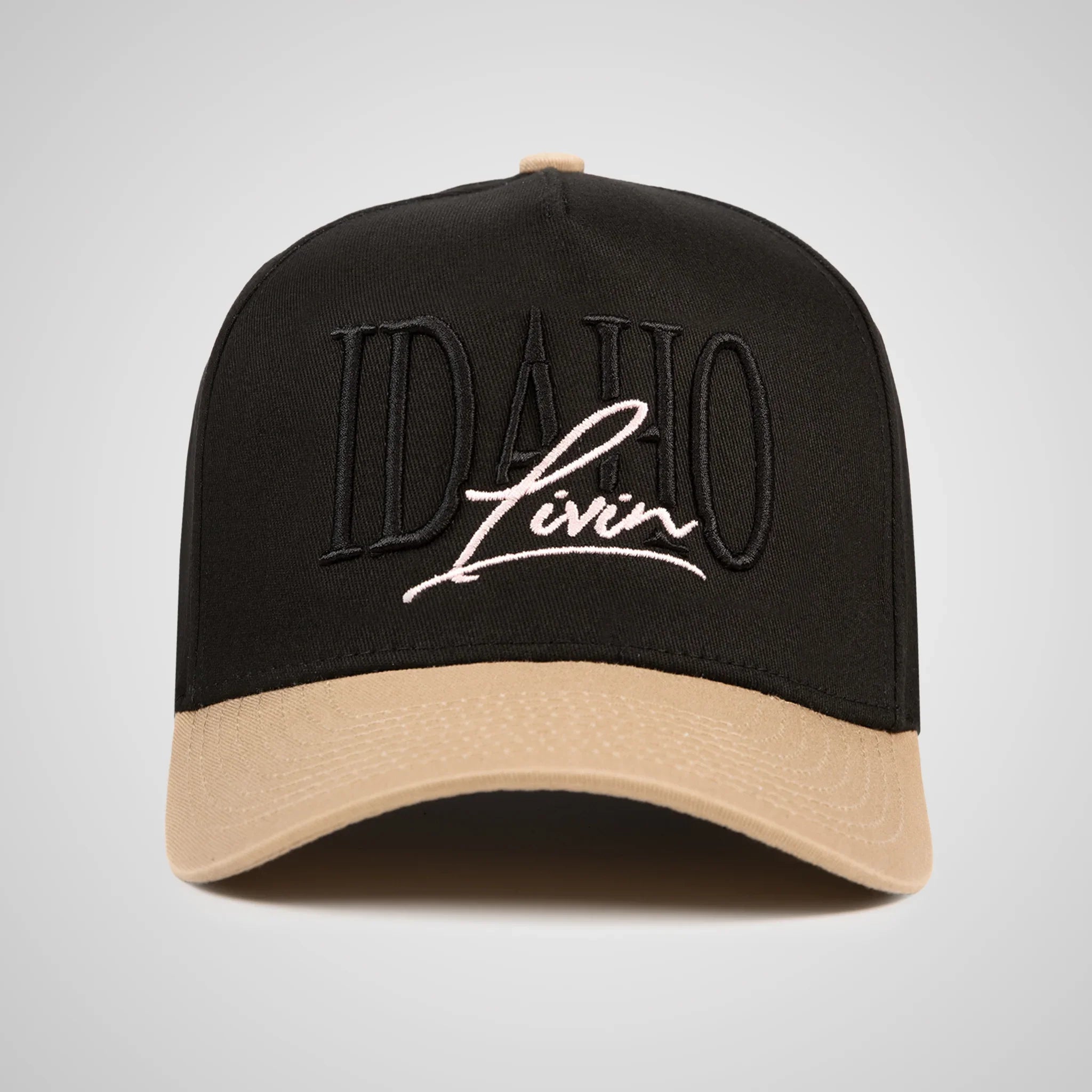 Idaho Script Retro - Black/khaki Pink