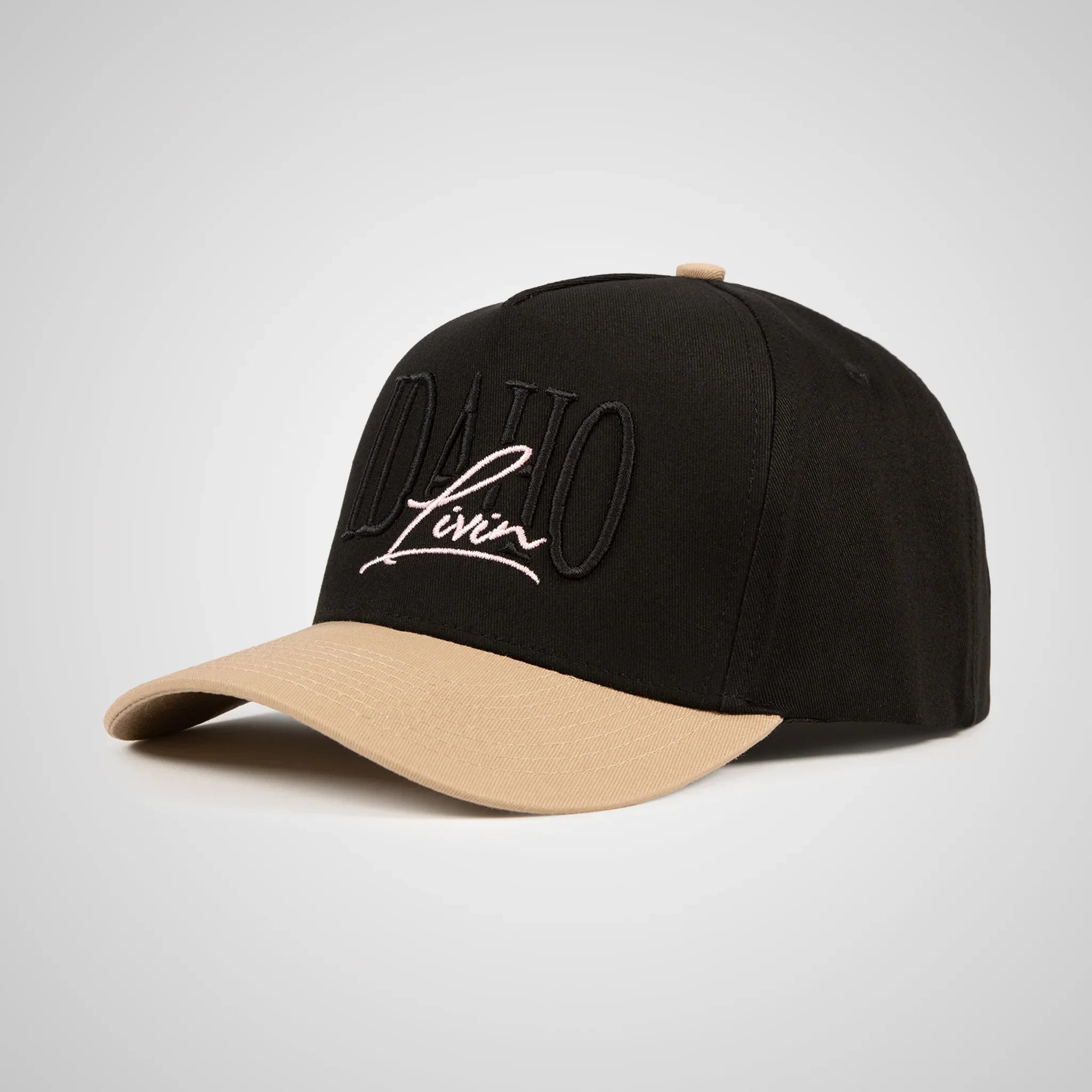 Idaho Script Retro - Black/khaki Pink