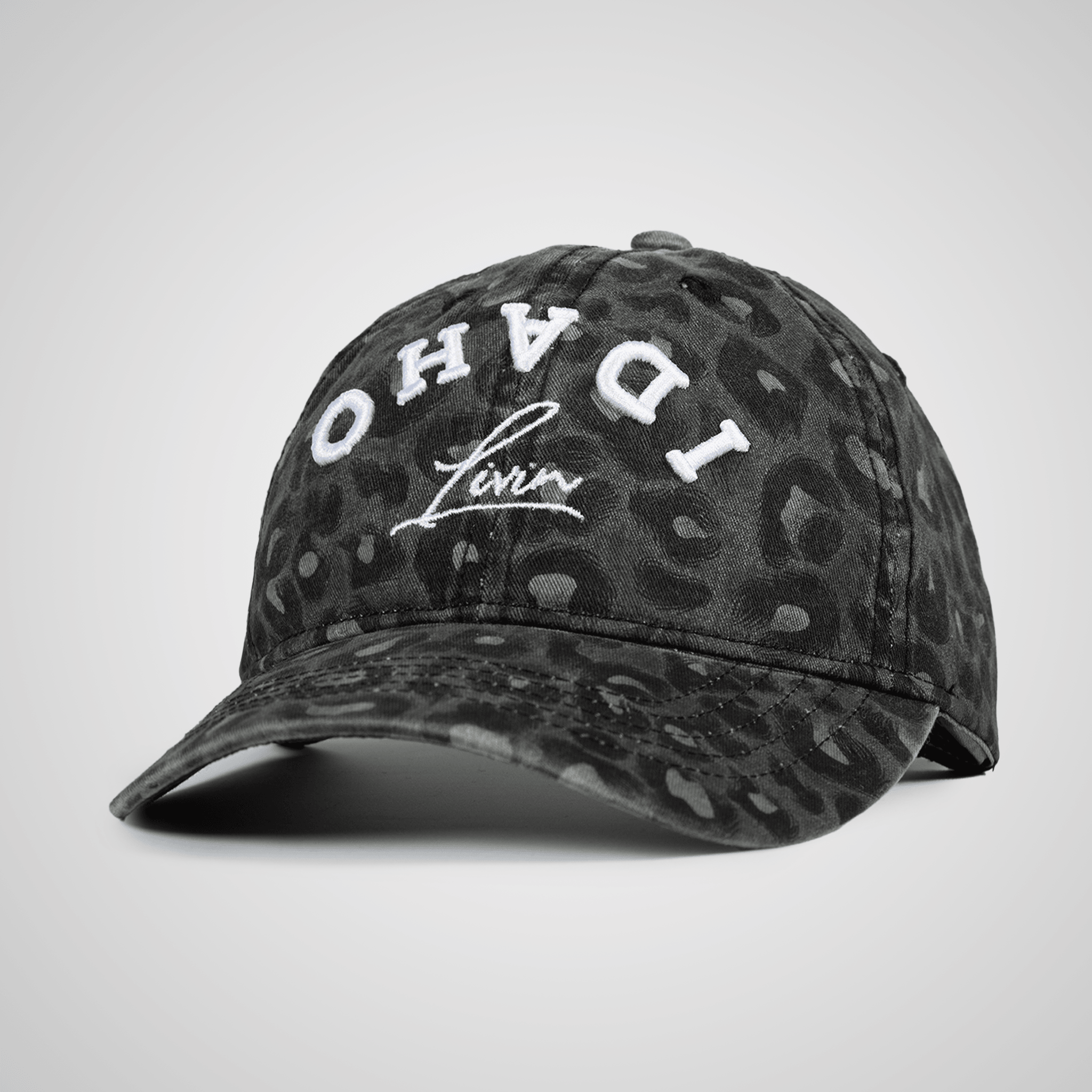 Upside Down Leopard Ponytail Cap