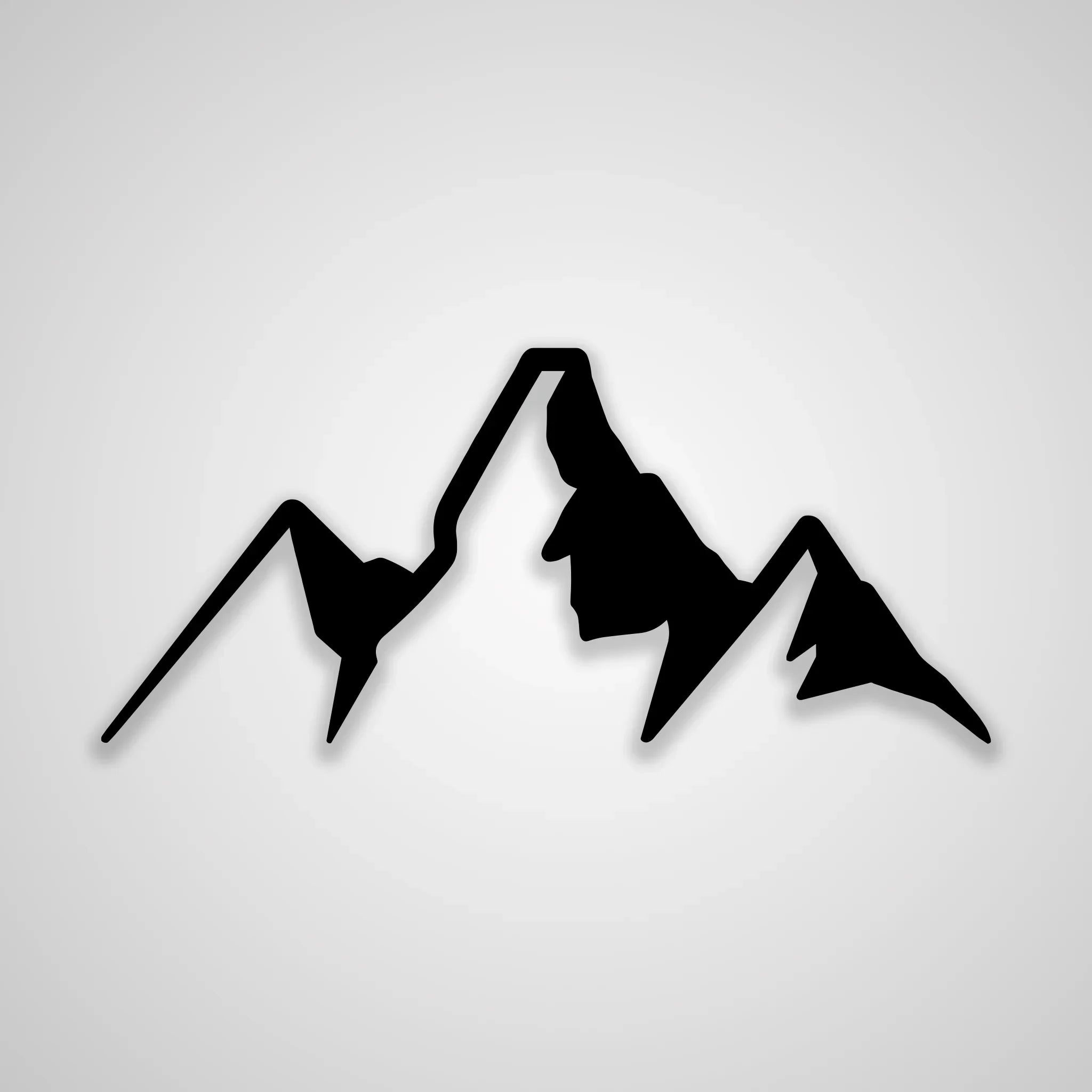 Mountain Peak Decal - Black