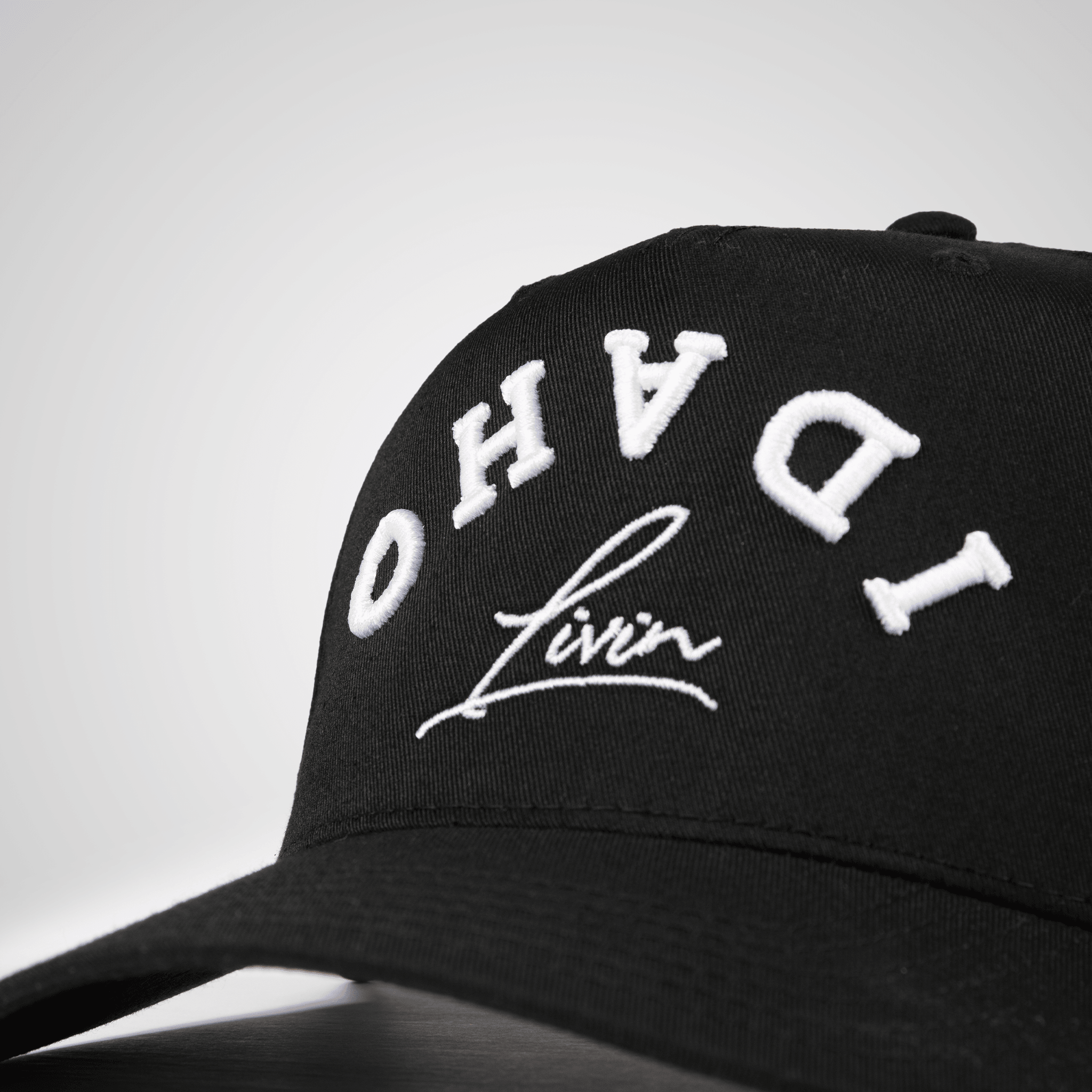 Upside Down Retro Hat - Black