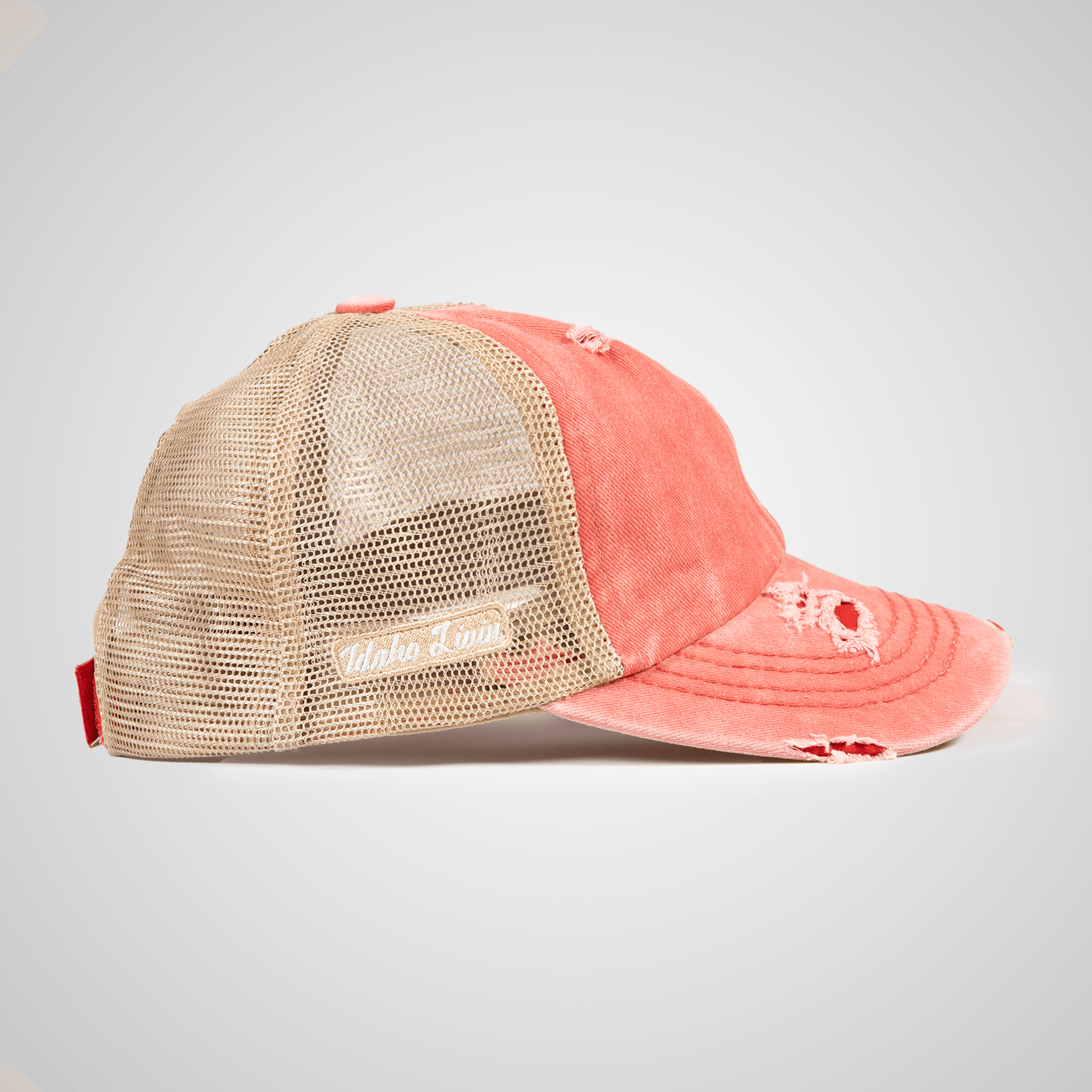 Distressed Peak Ponytail Hat