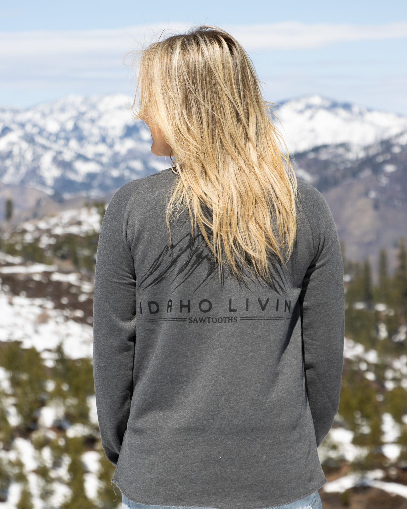 Womens Sawtooth Crewneck