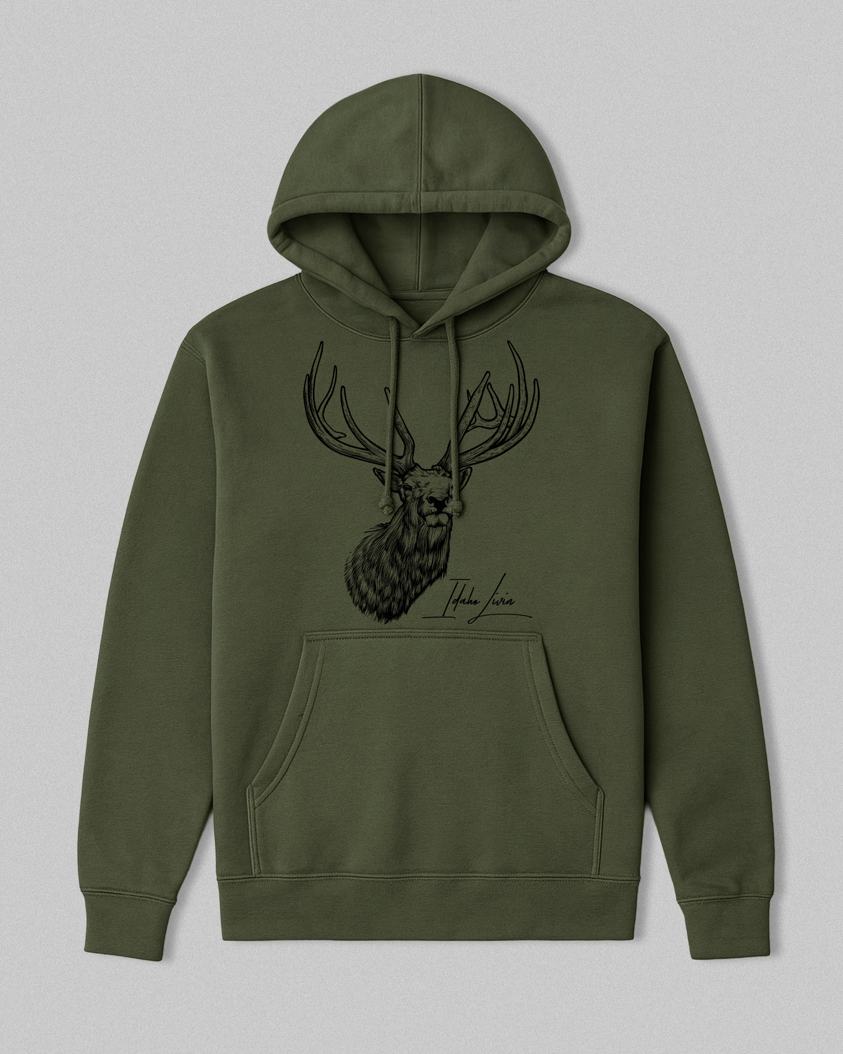 Unisex Elk Heavyweight Hoodie | Army