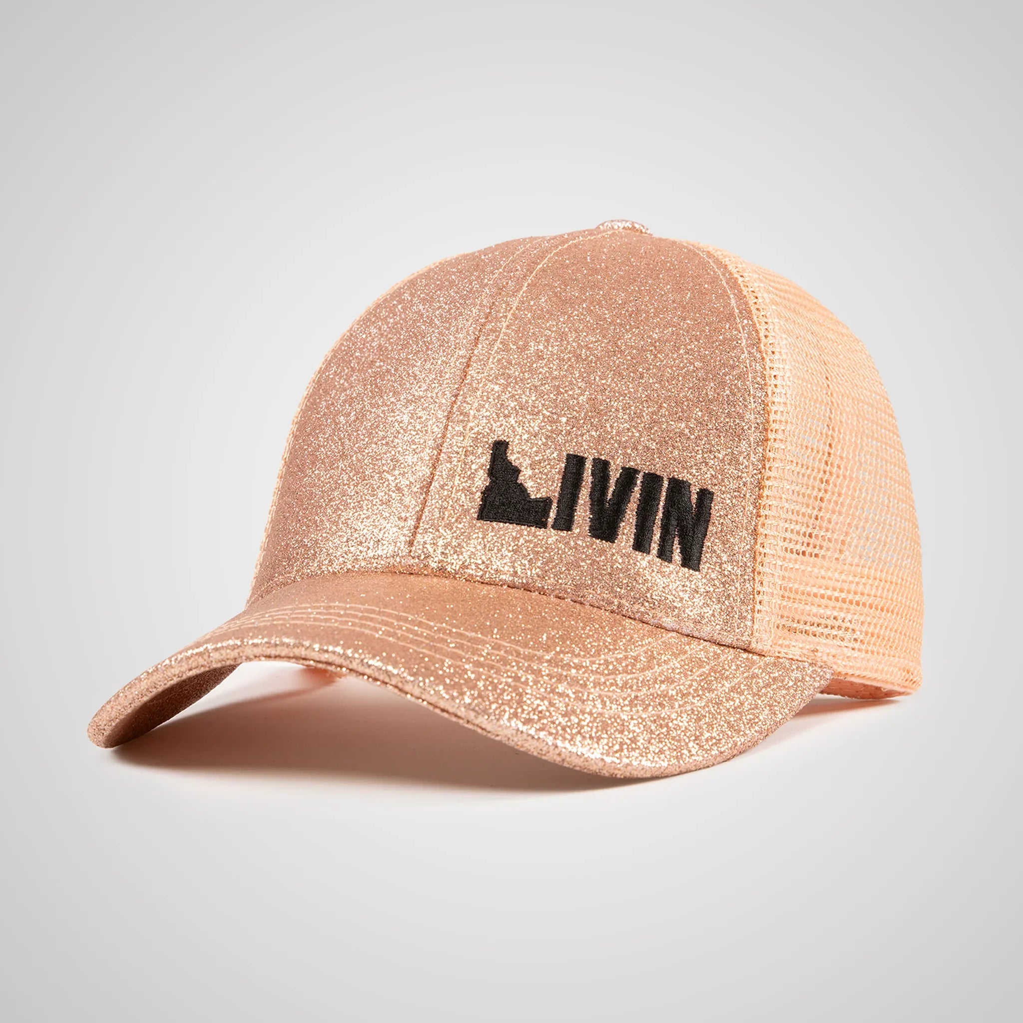 Women's Glitter Ponytail Hat