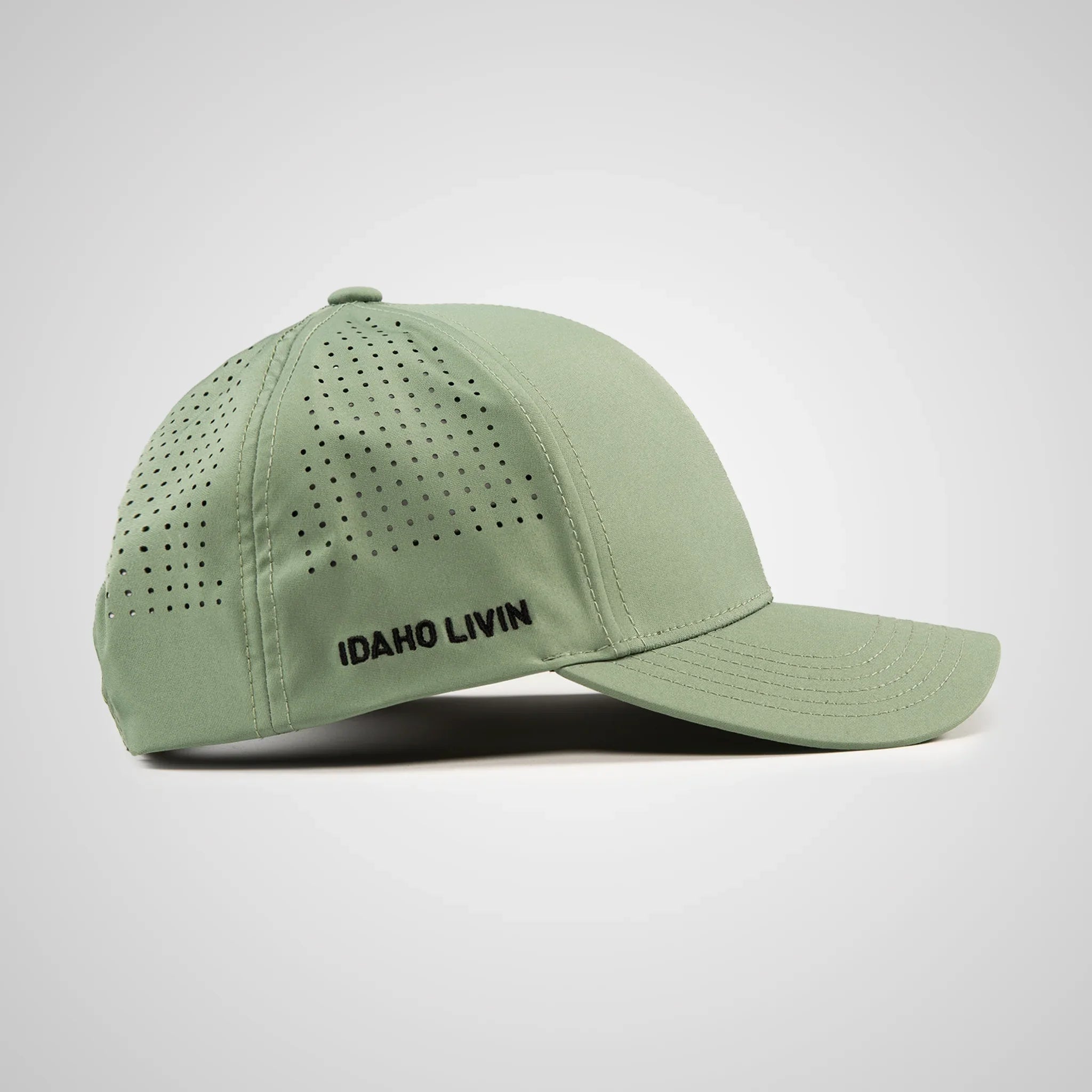 Mountain Peak Perforated Hat - Loden