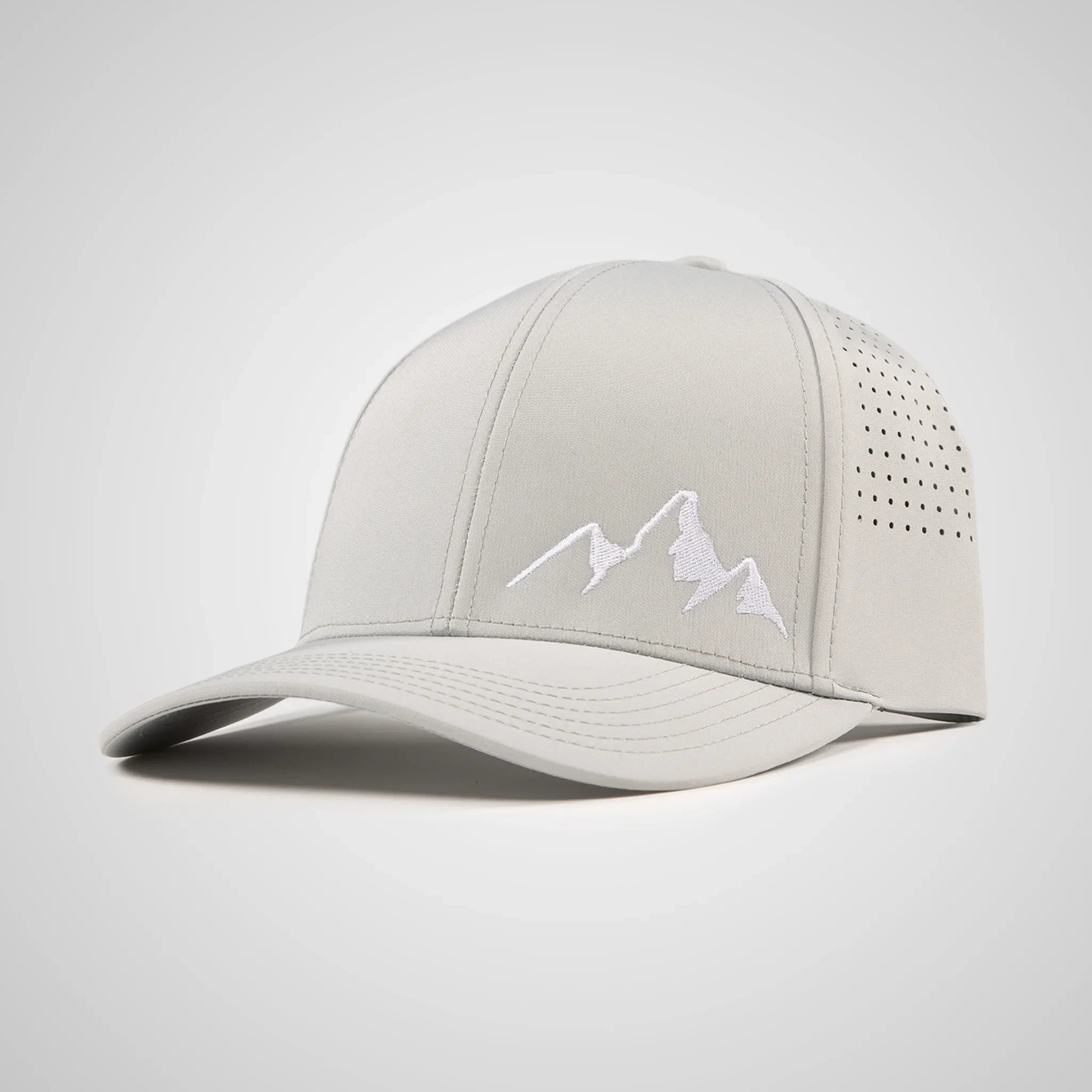 Perforated Peak Hat - Grey