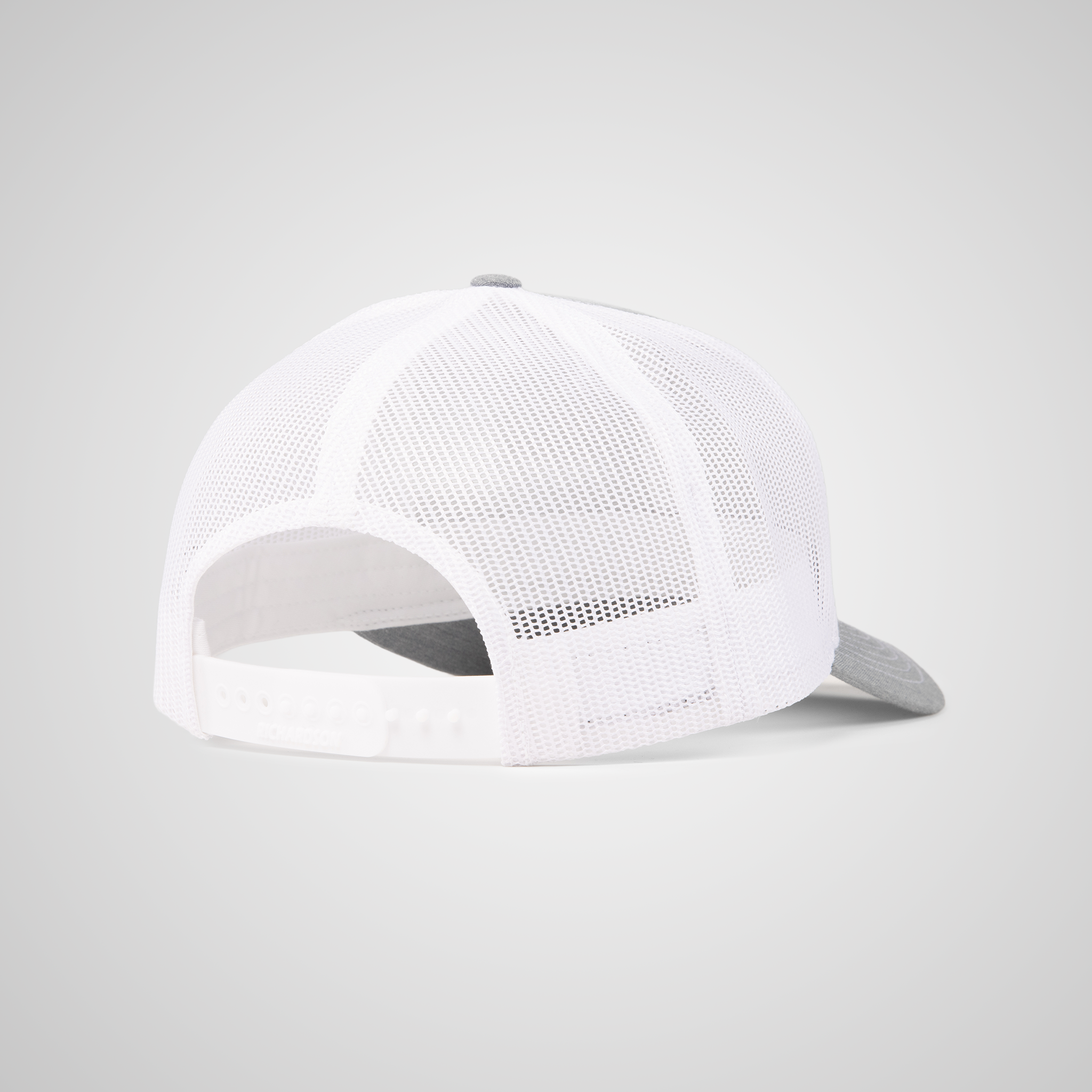 American Flag Patch Trucker Hat | Heather/White