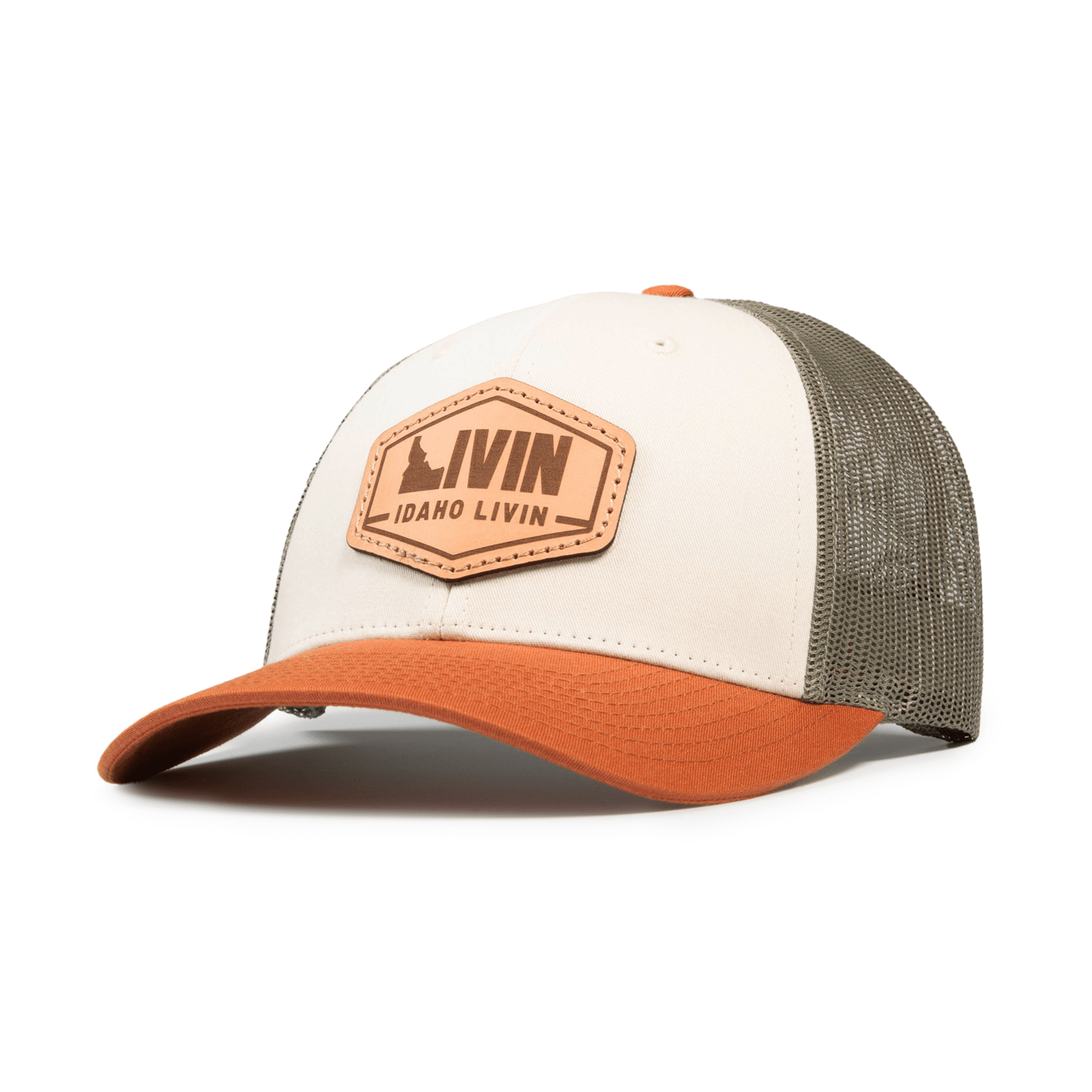 Low Profile Hexagon Leather Patch Hat