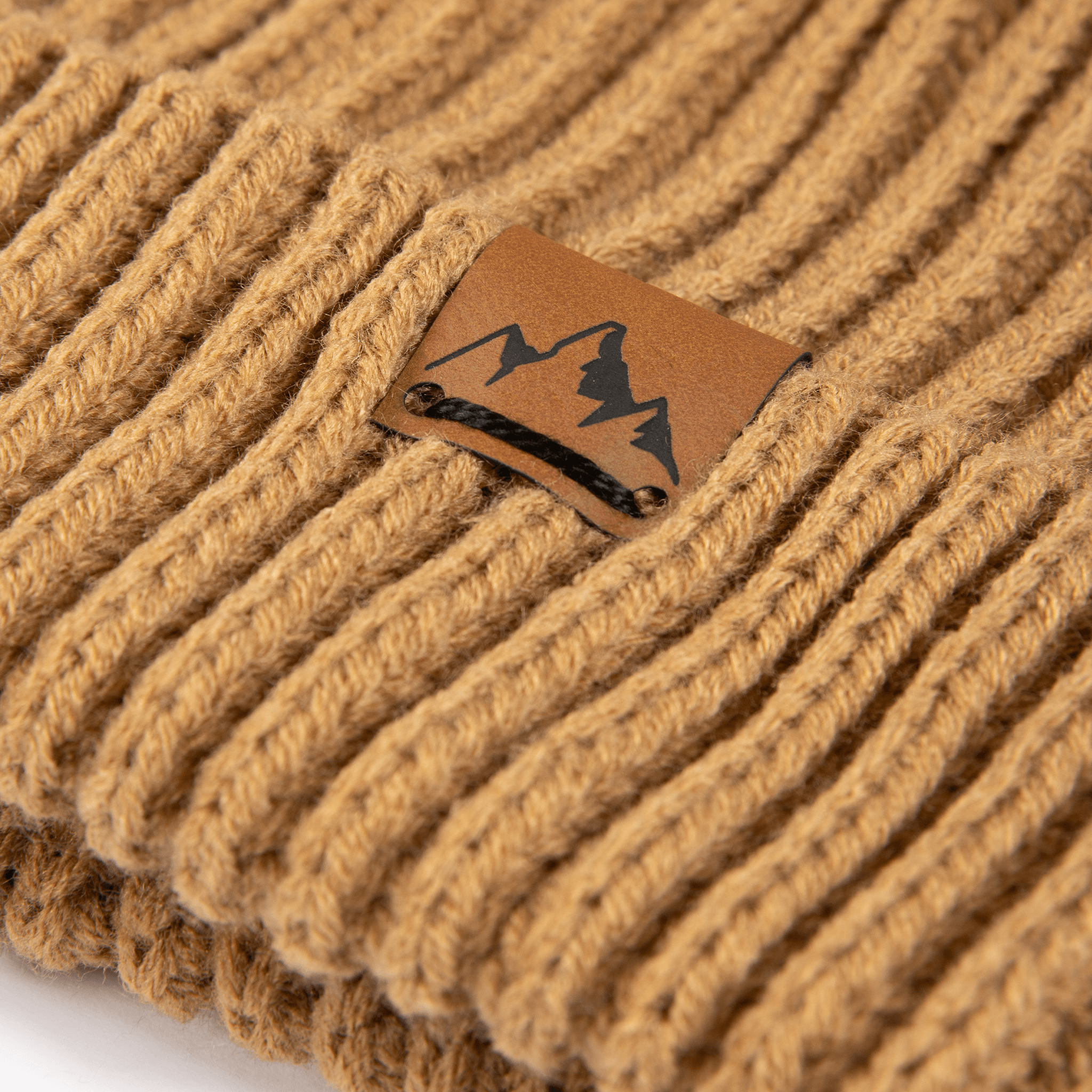 Unisex Peak Ribbed Beanie