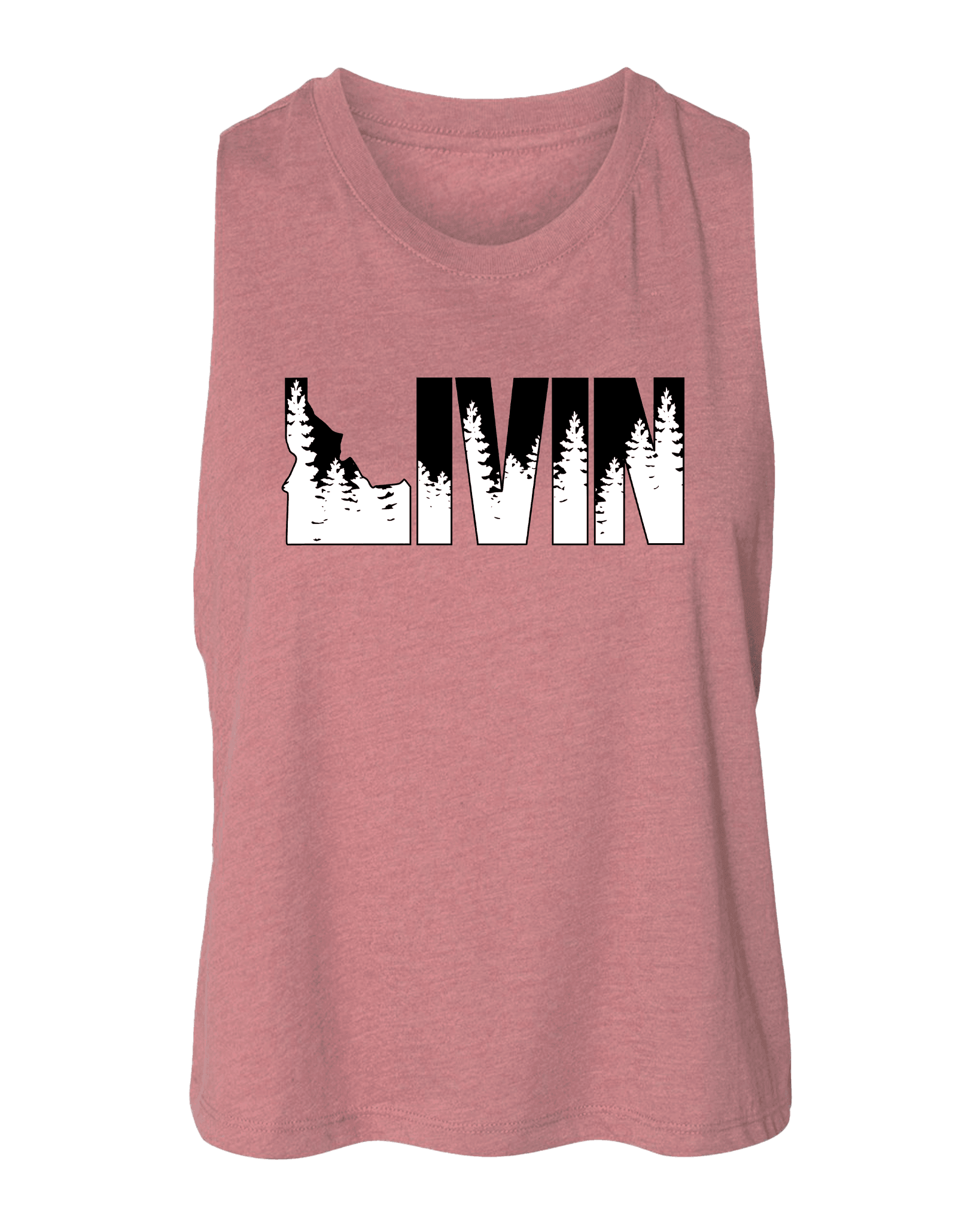 Women's Cropped Tank - Idaho Livin