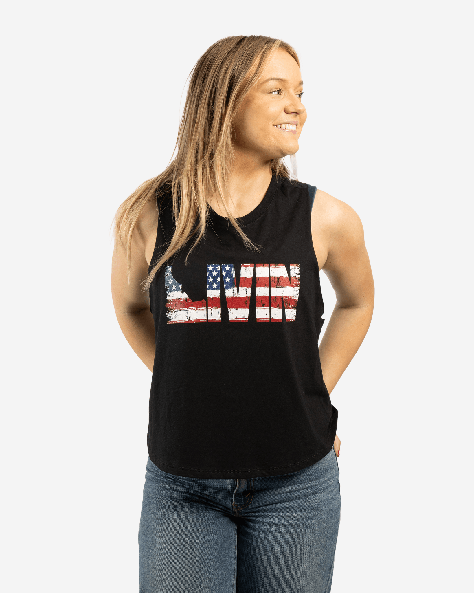 Women's Vintage Patriot Muscle Tank