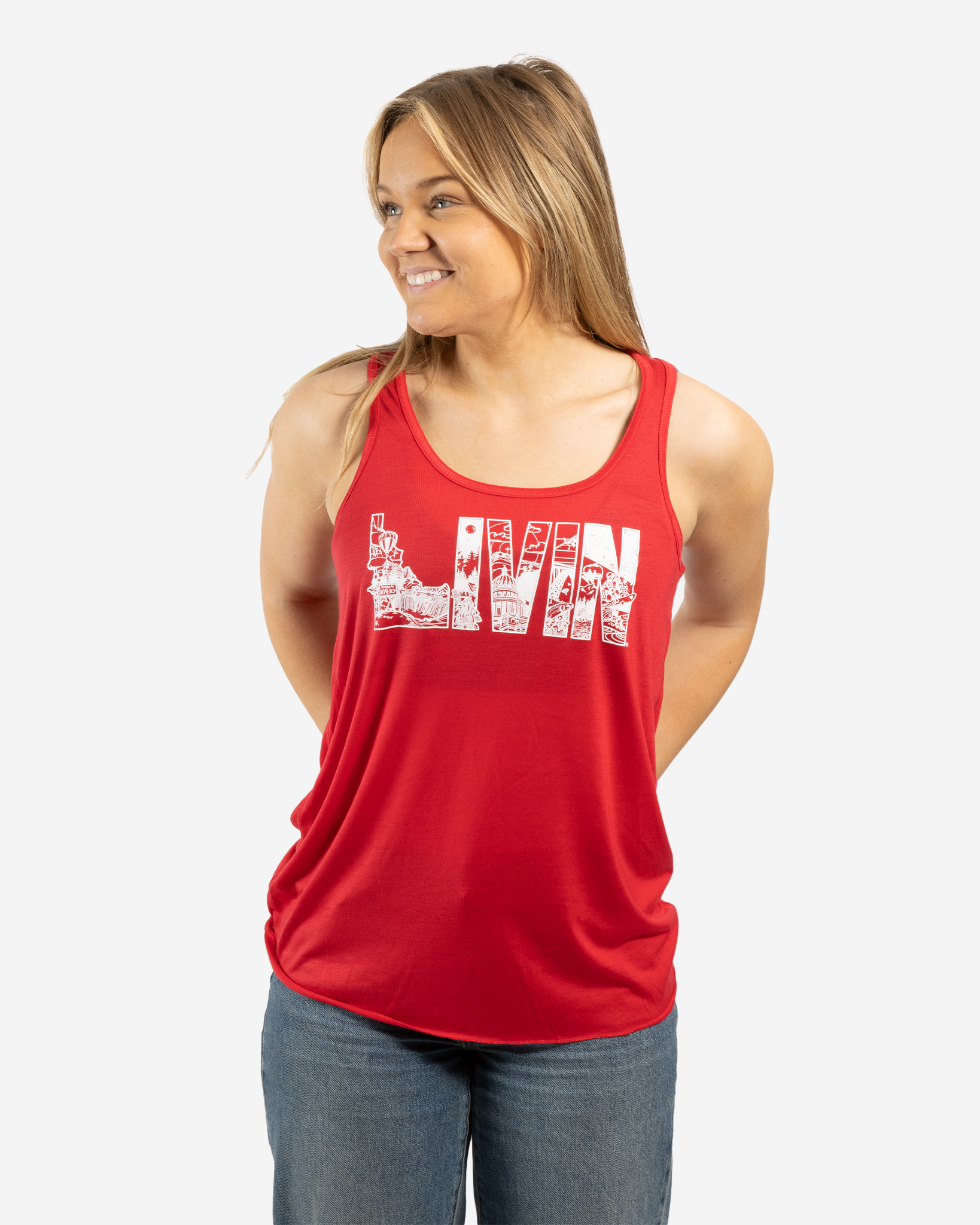 Women's Collage Racerback Tank