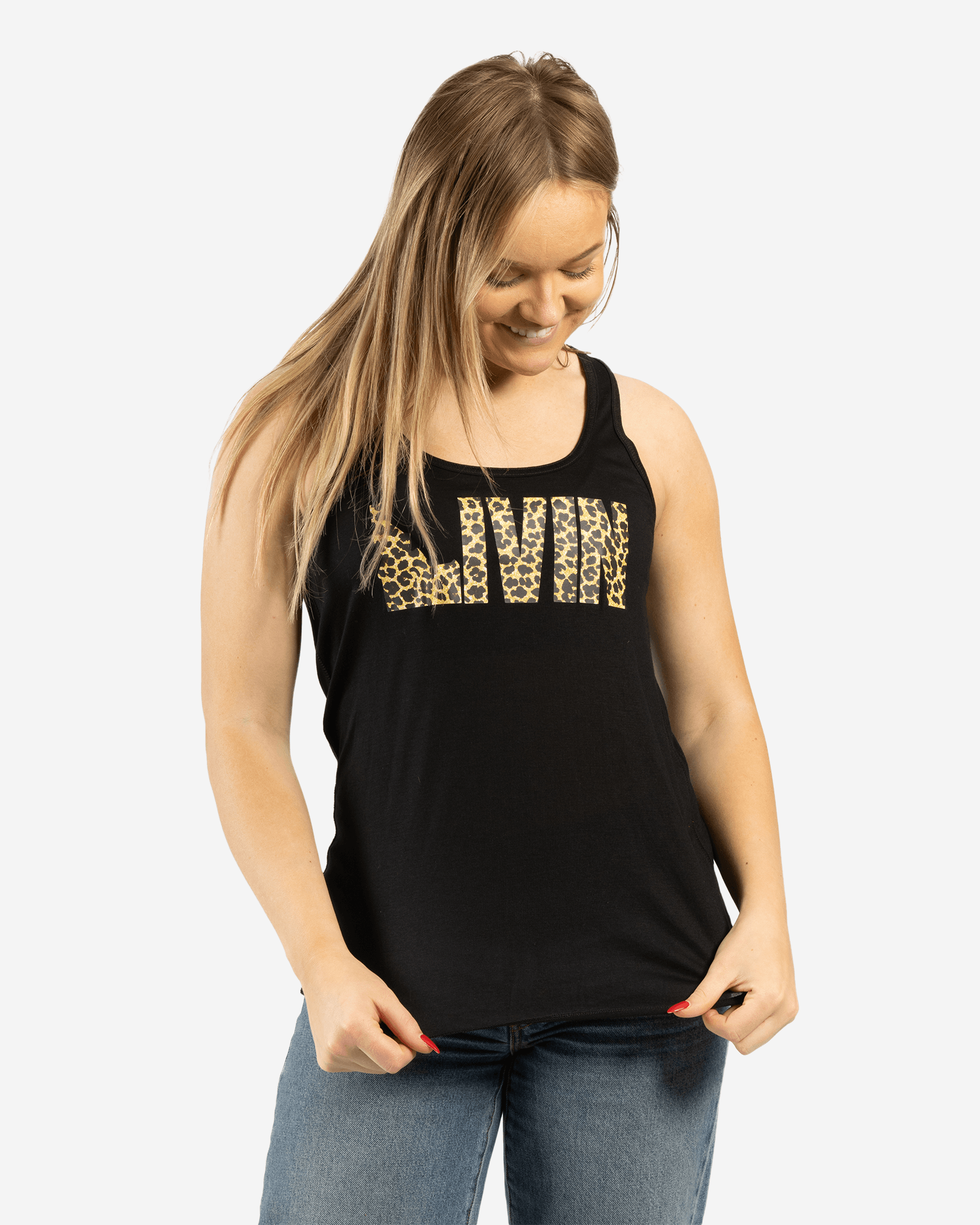 Women's Leopard Racerback Tank