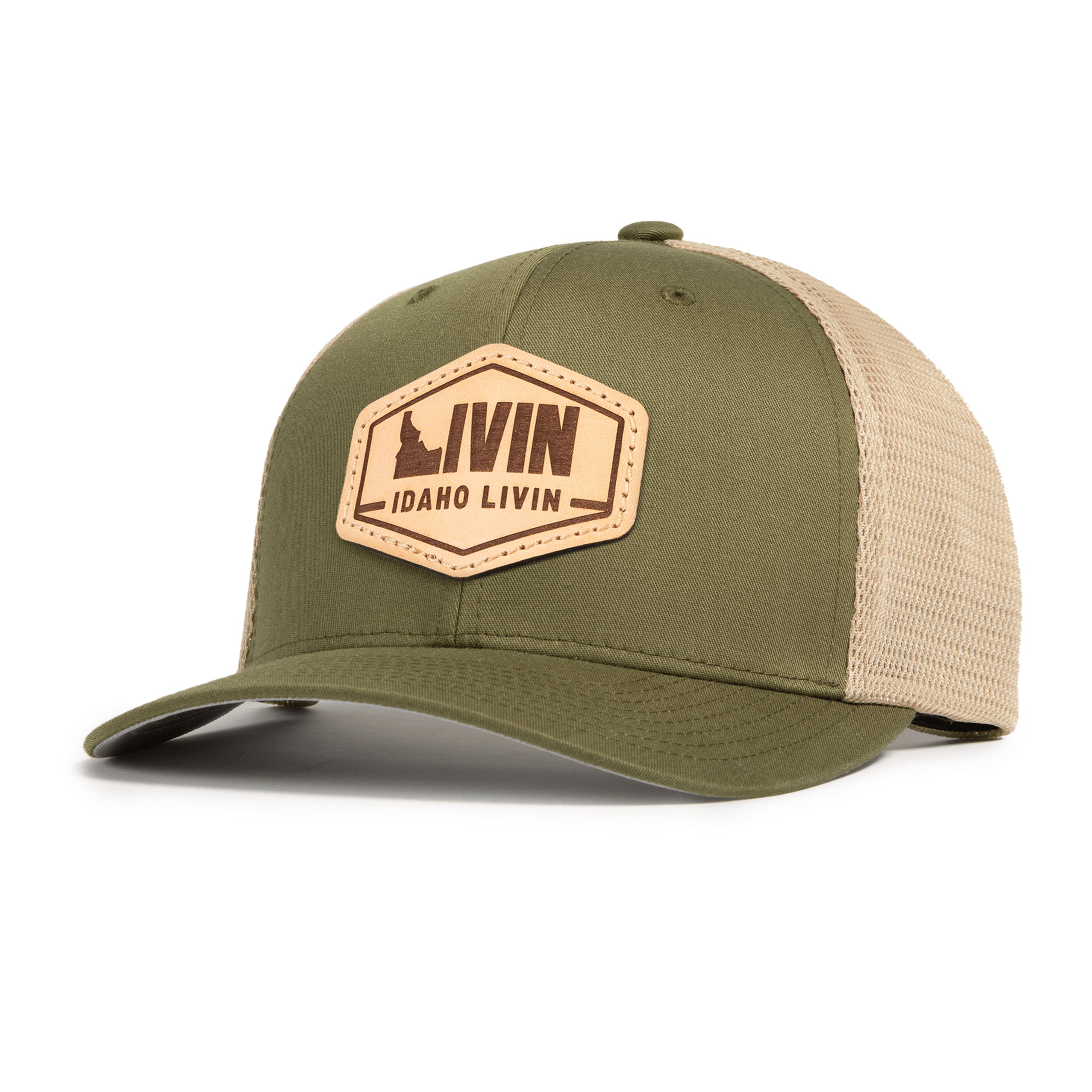 Hex Leather Patch Classic Trucker Hat