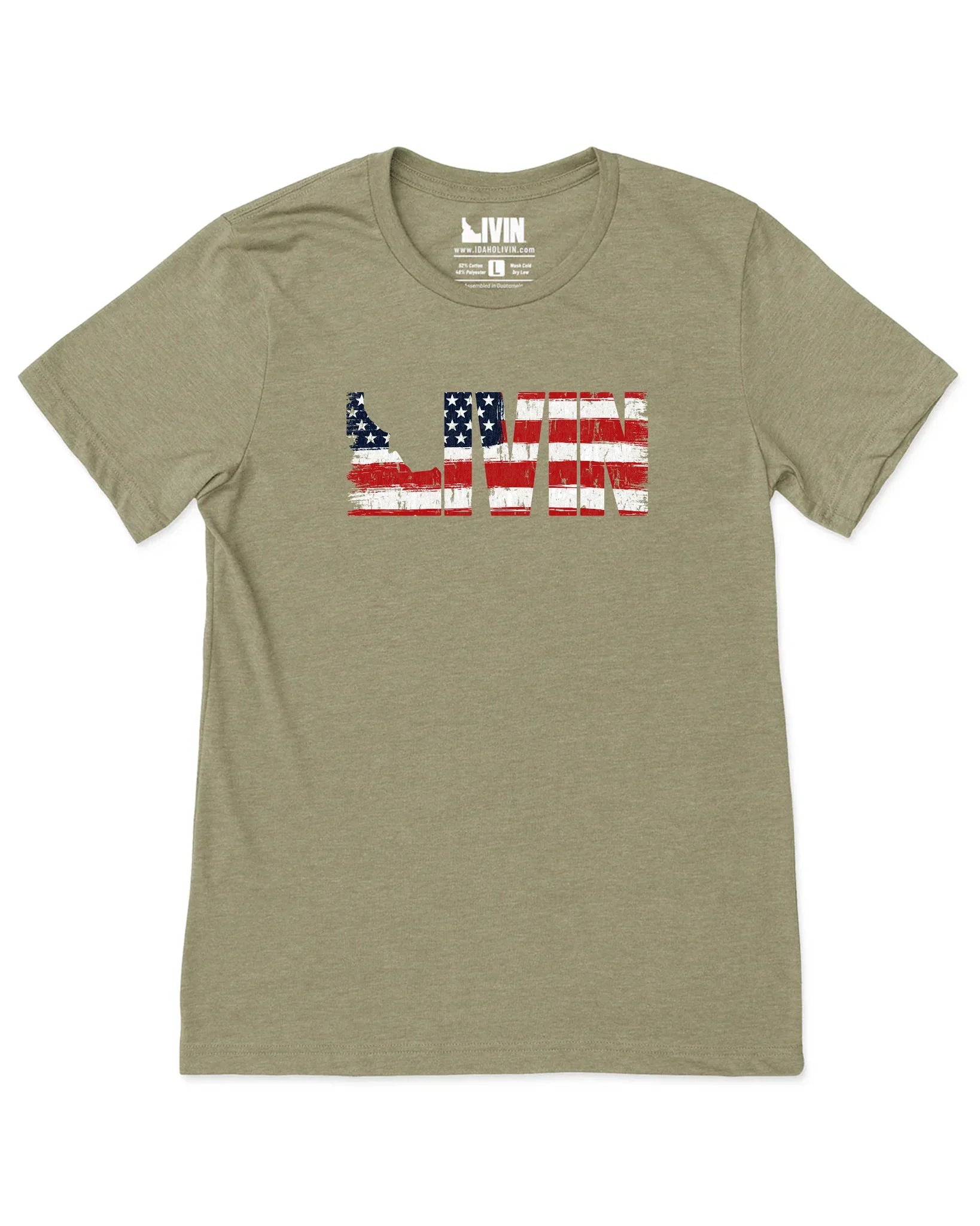 Unisex Vintage Patriot Tee - Olive
