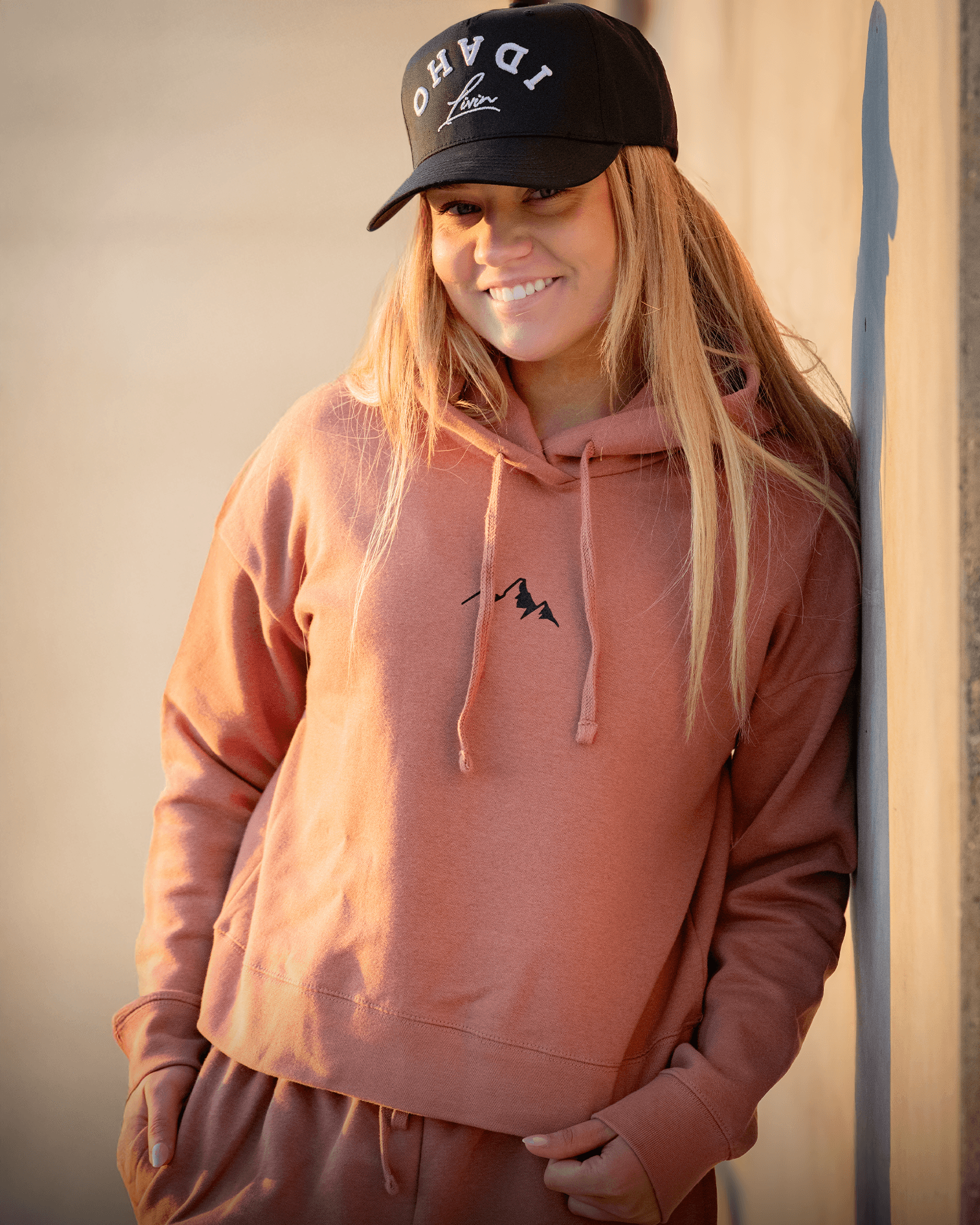 Womens Peaks Fleece Hoodie