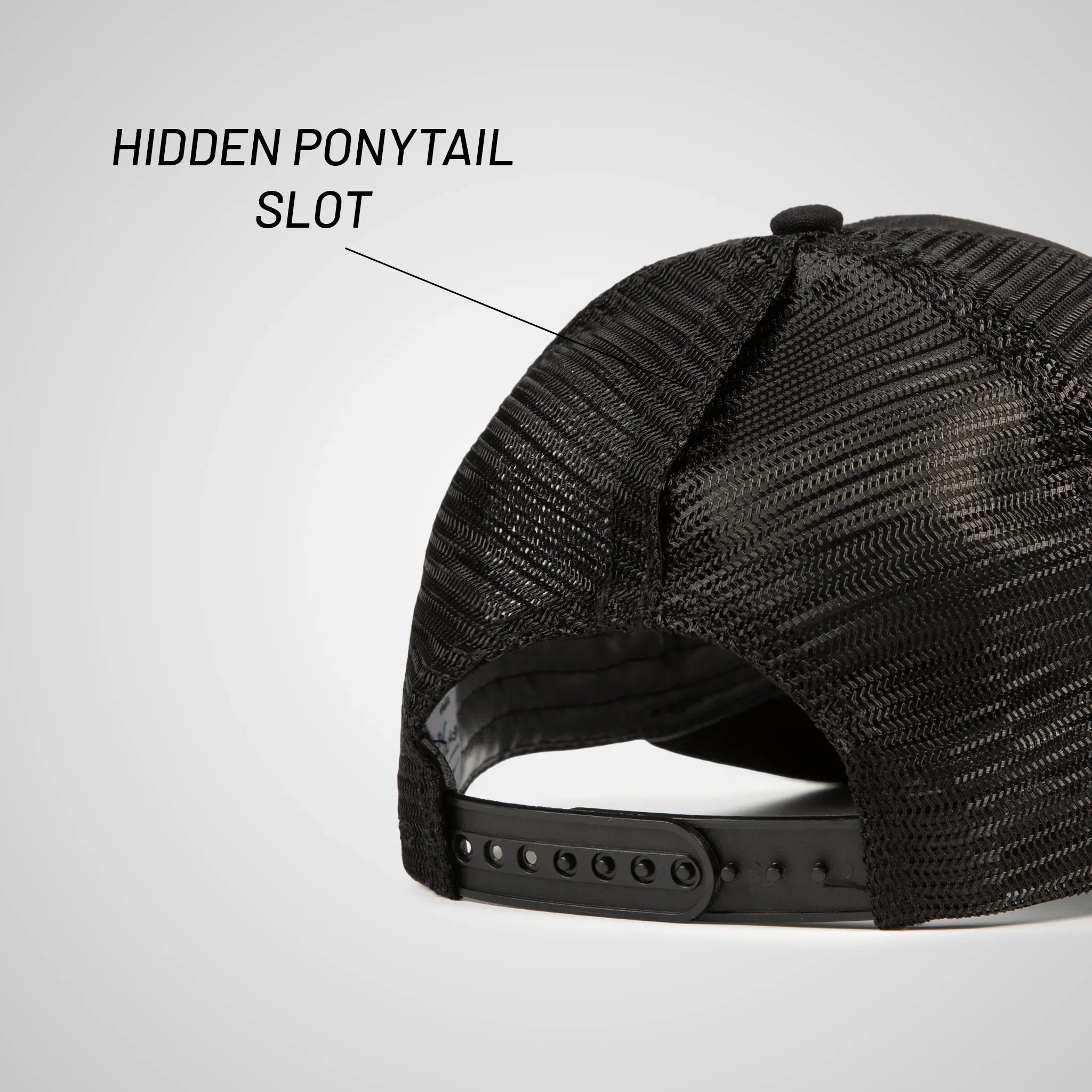 Structured Peak Ponytail Hat