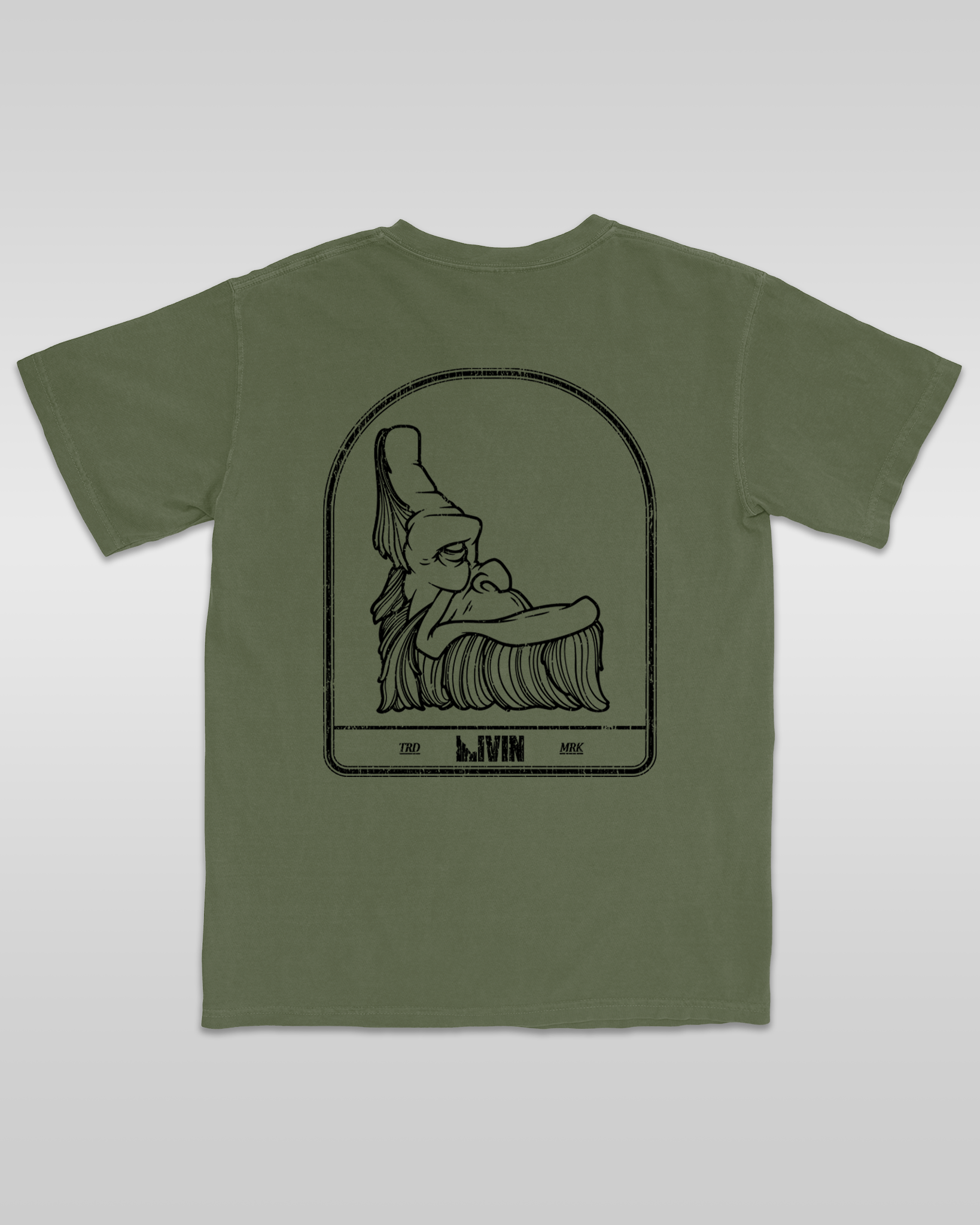 Unisex Heavyweight Squatch T-Shirt | Hemp Green