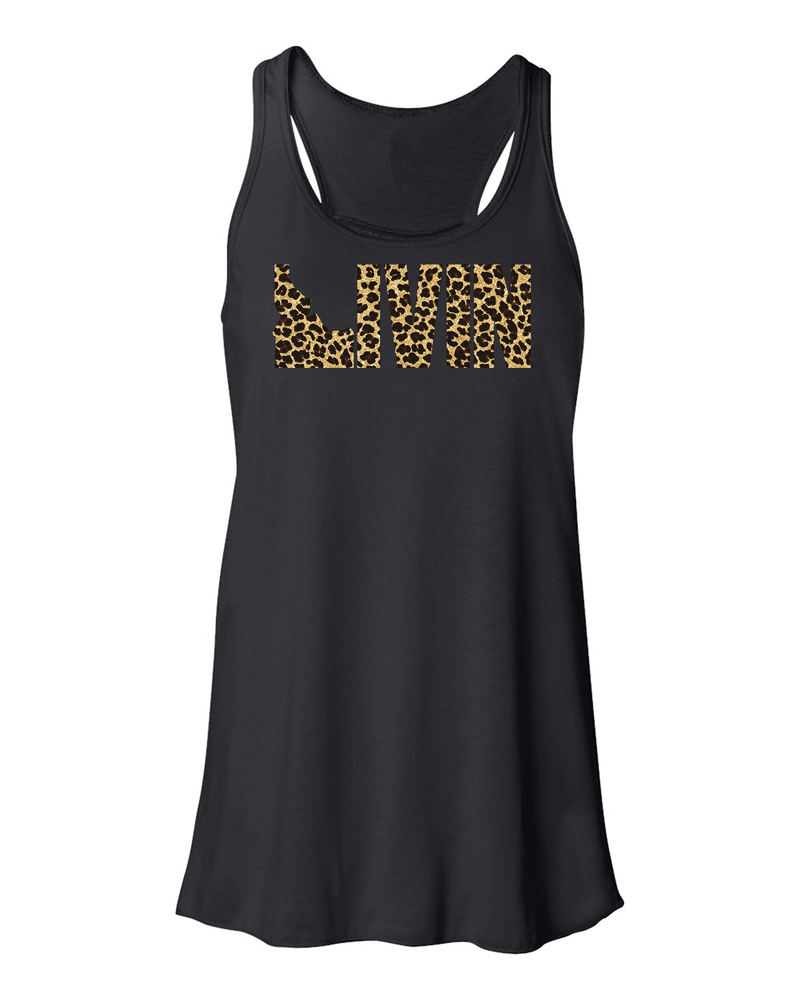 Women's Leopard Racerback Tank Idaho Livin