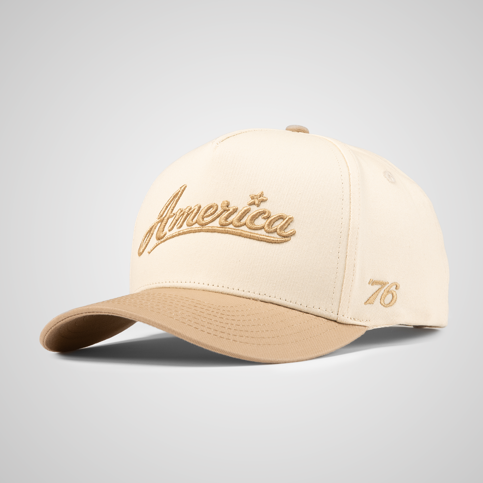 America Retro Hat | Beige Khaki