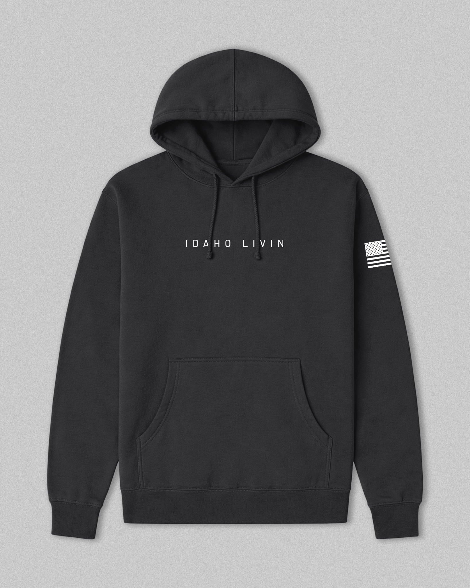 Unisex Branded Flag Heavyweight Hoodie | Asphalt