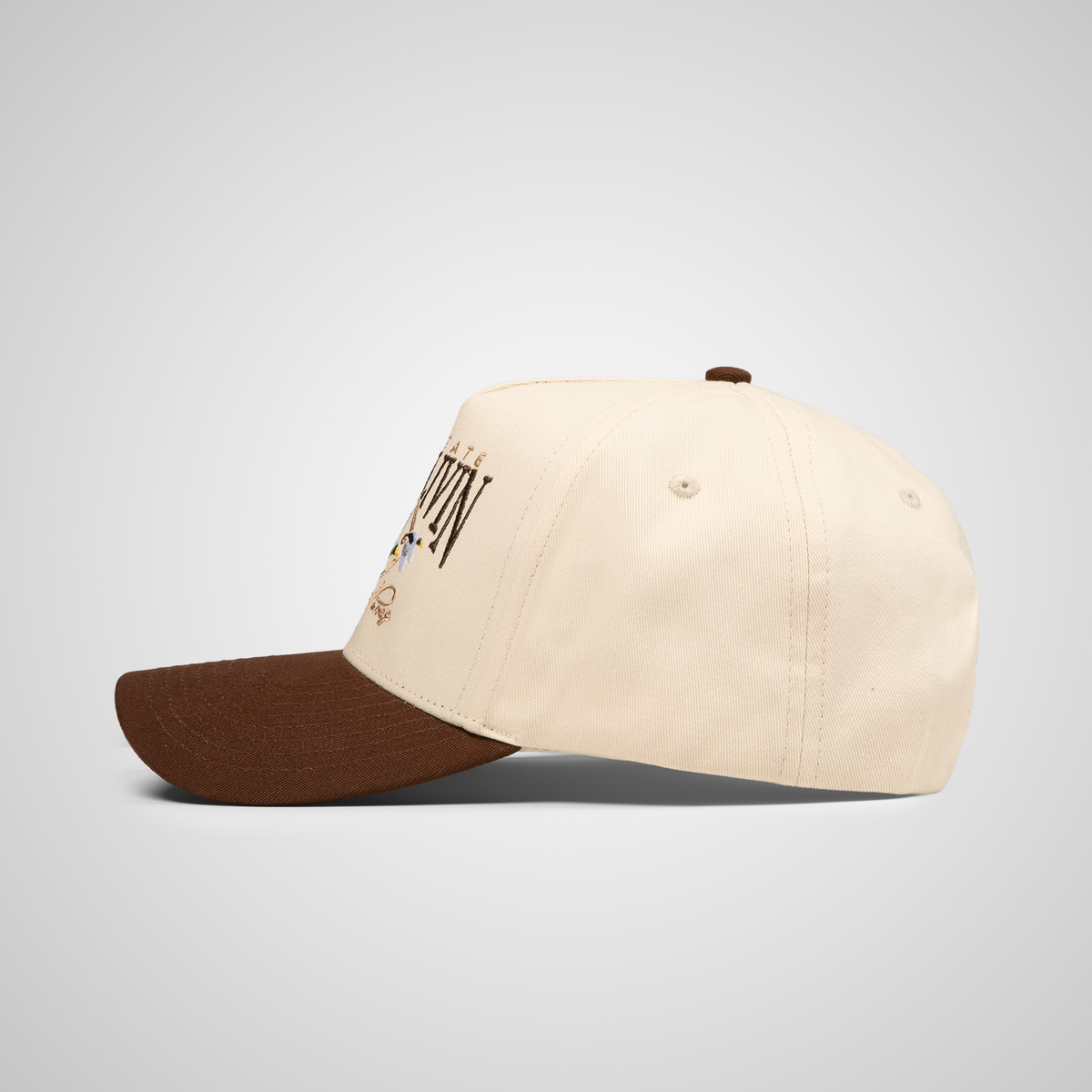 Over The Pines Retro Hat | Beige/Brown