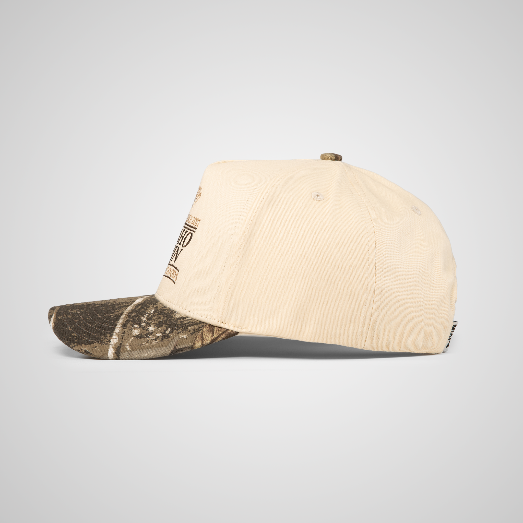 Fish Retro Hat - Beige/Camo