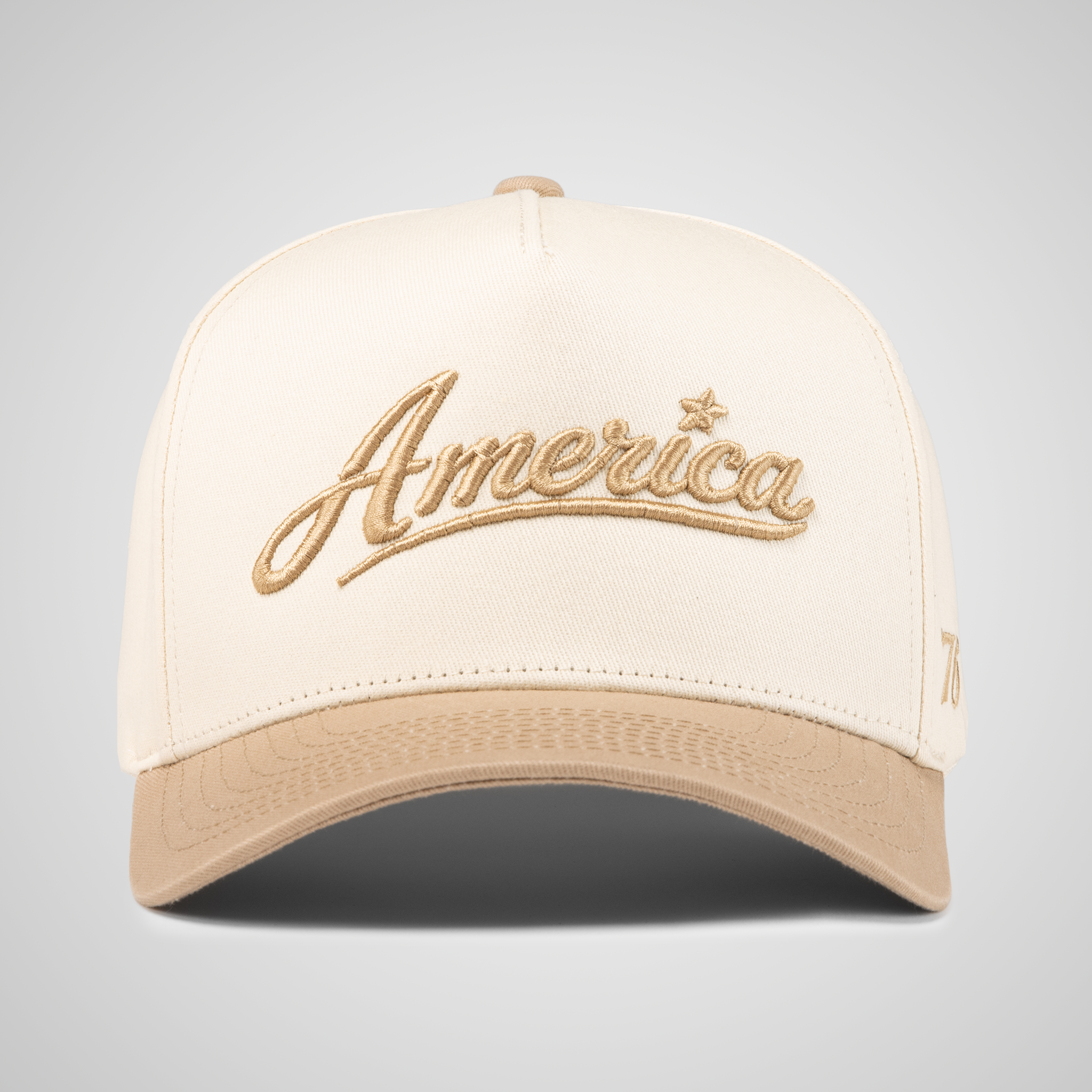America Retro Hat | Beige Khaki
