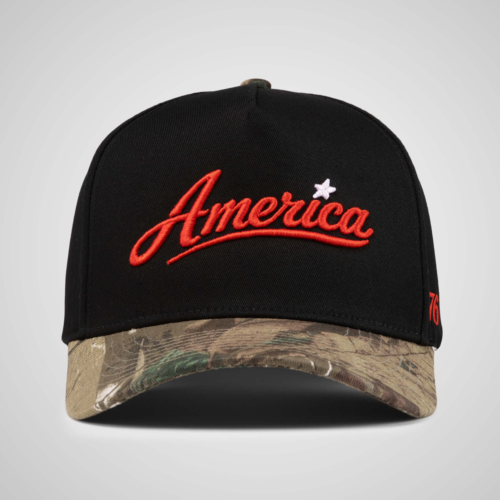 America Retro Hat | Black Camo